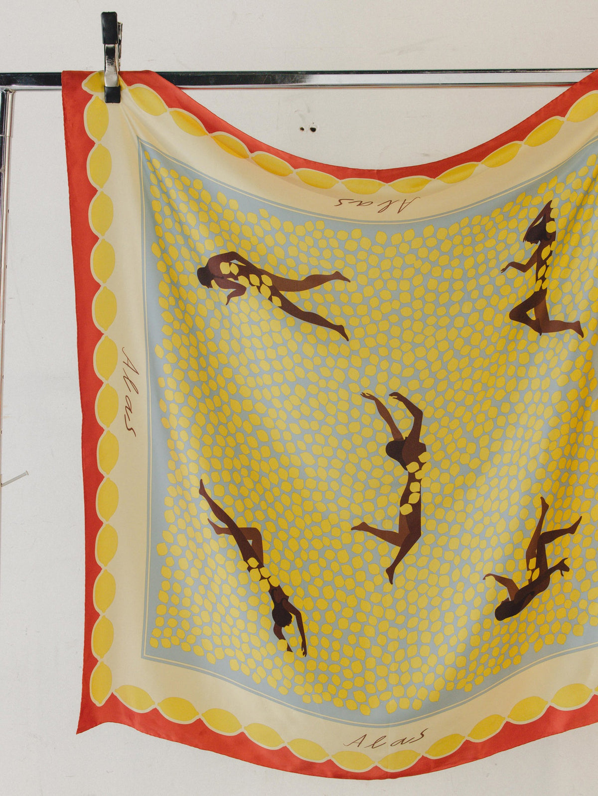 Large Silk Scarf 'Bathers'