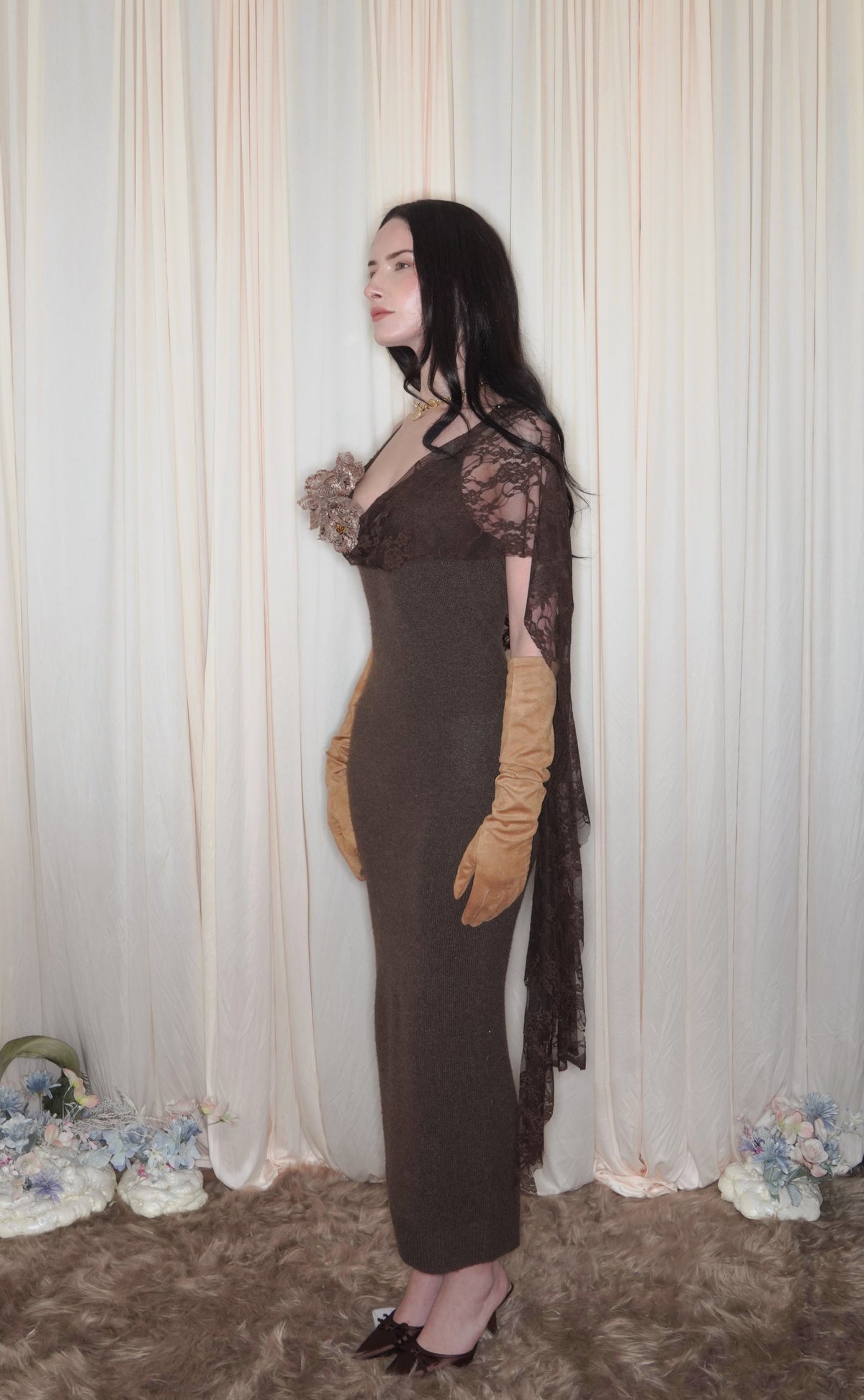 NEMESIS MIDI KNIT DRESS
