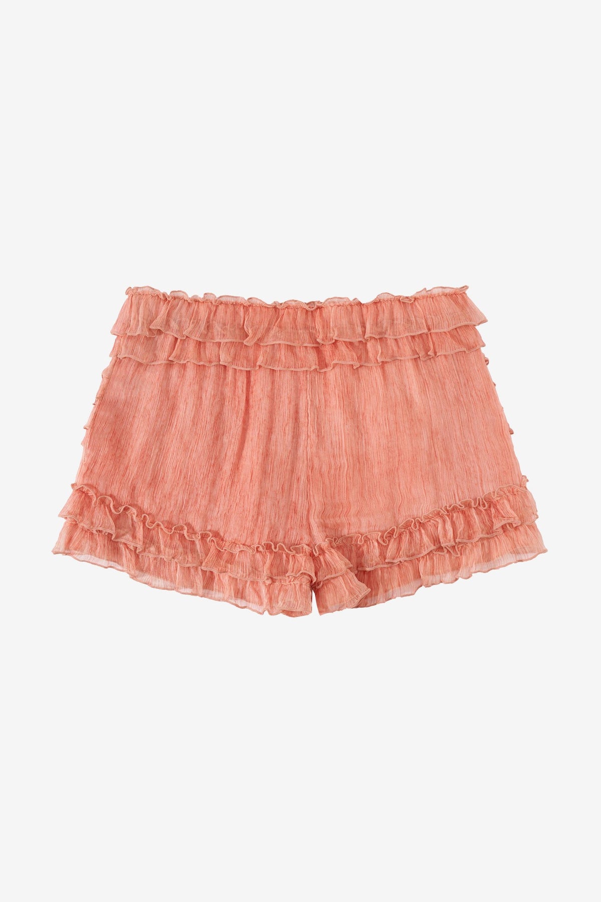 Springs Ruffle Silk Shorts