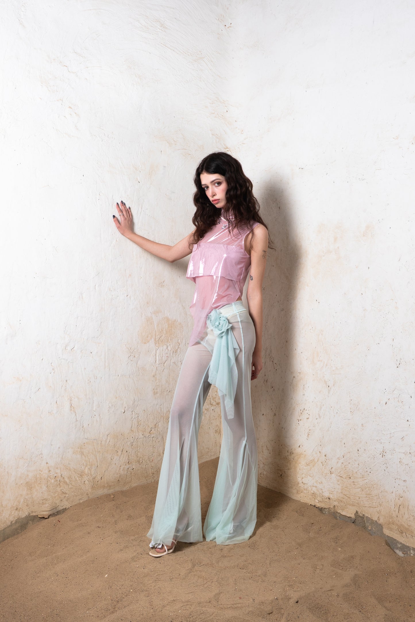 Metallic Pink Neptune Top