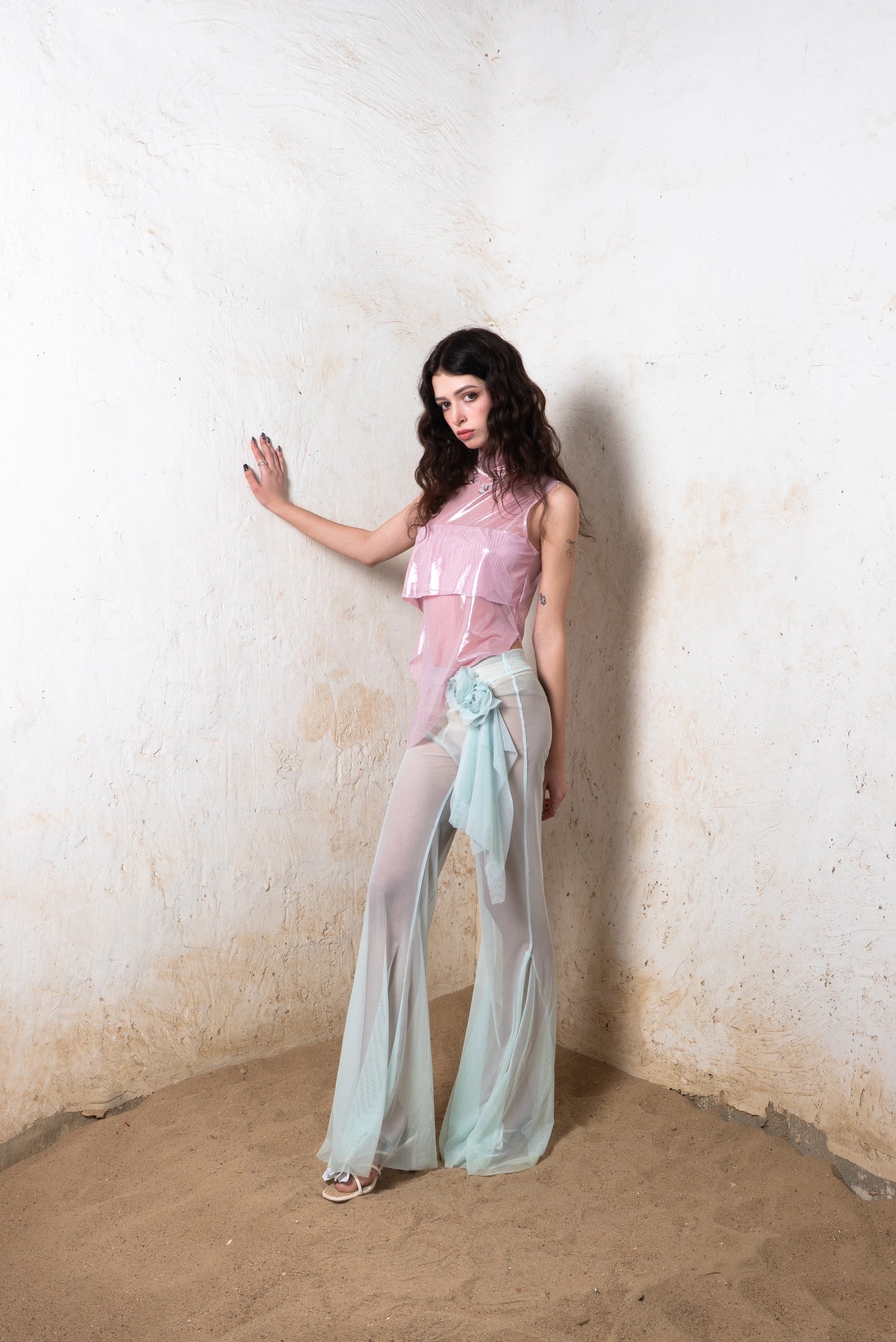 Metallic Pink Neptune Top