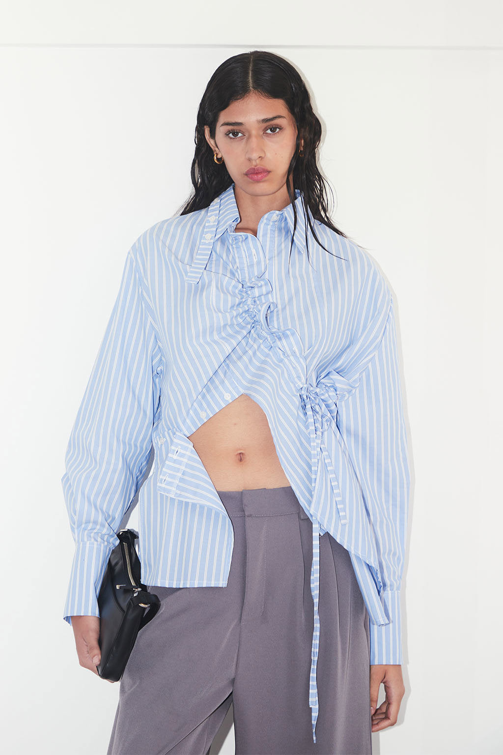 Luisa Shirt Light Blue Striped