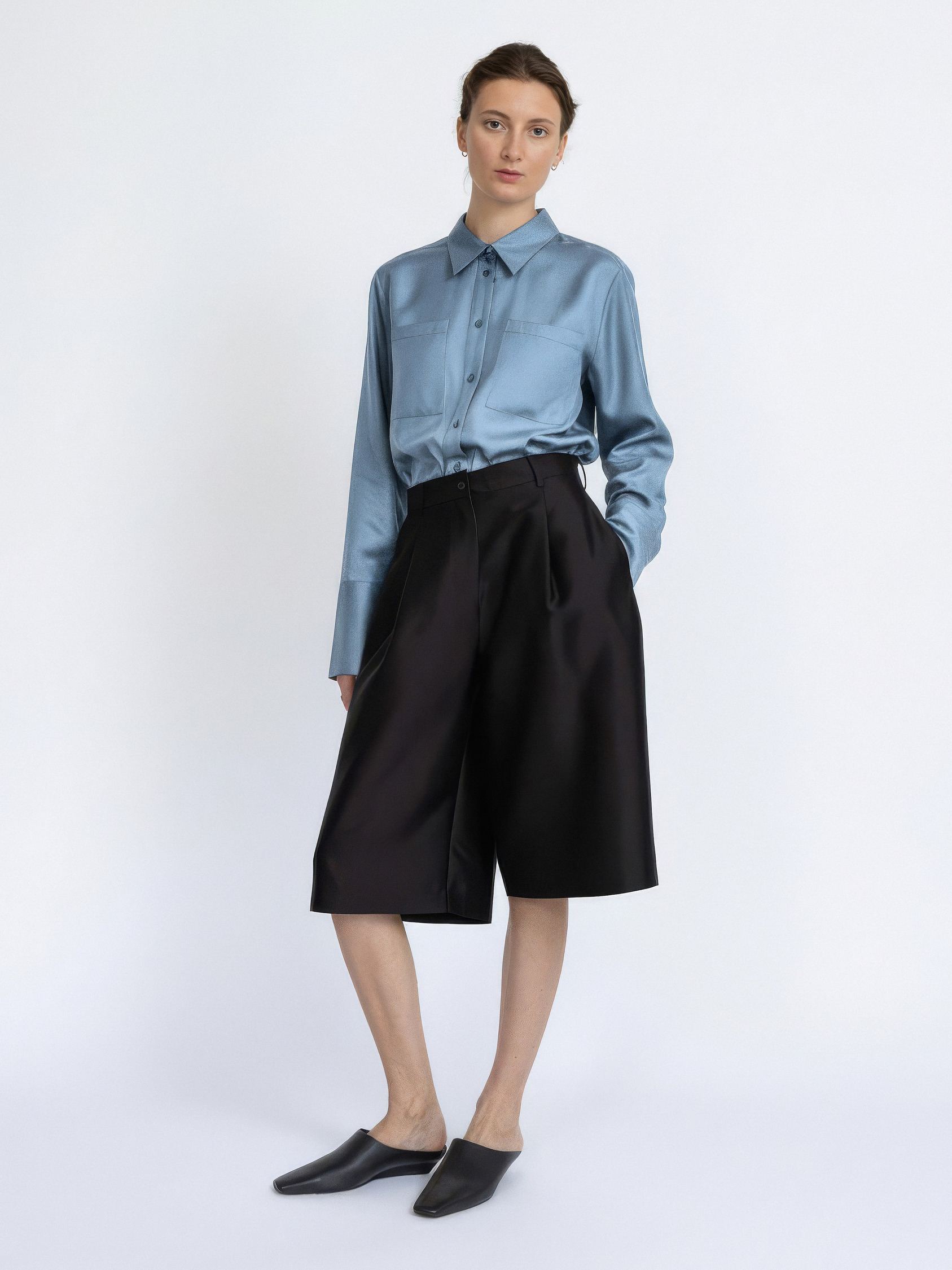 UNIFORM SHIRT IN STEEL BLUE