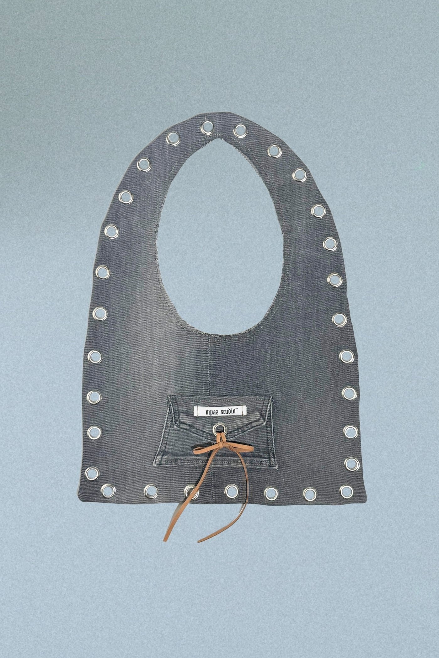 Recycled Denim Studded Bag