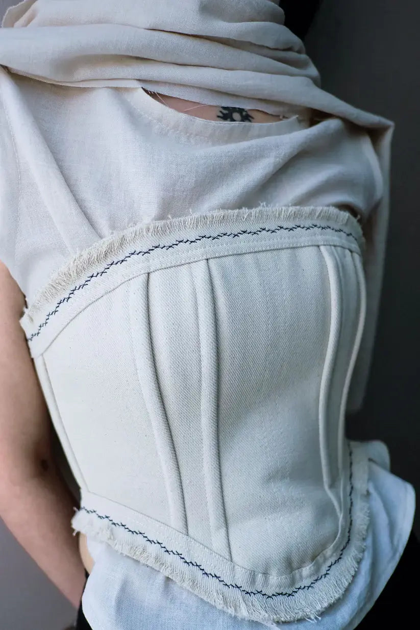 Blue Branches Corset