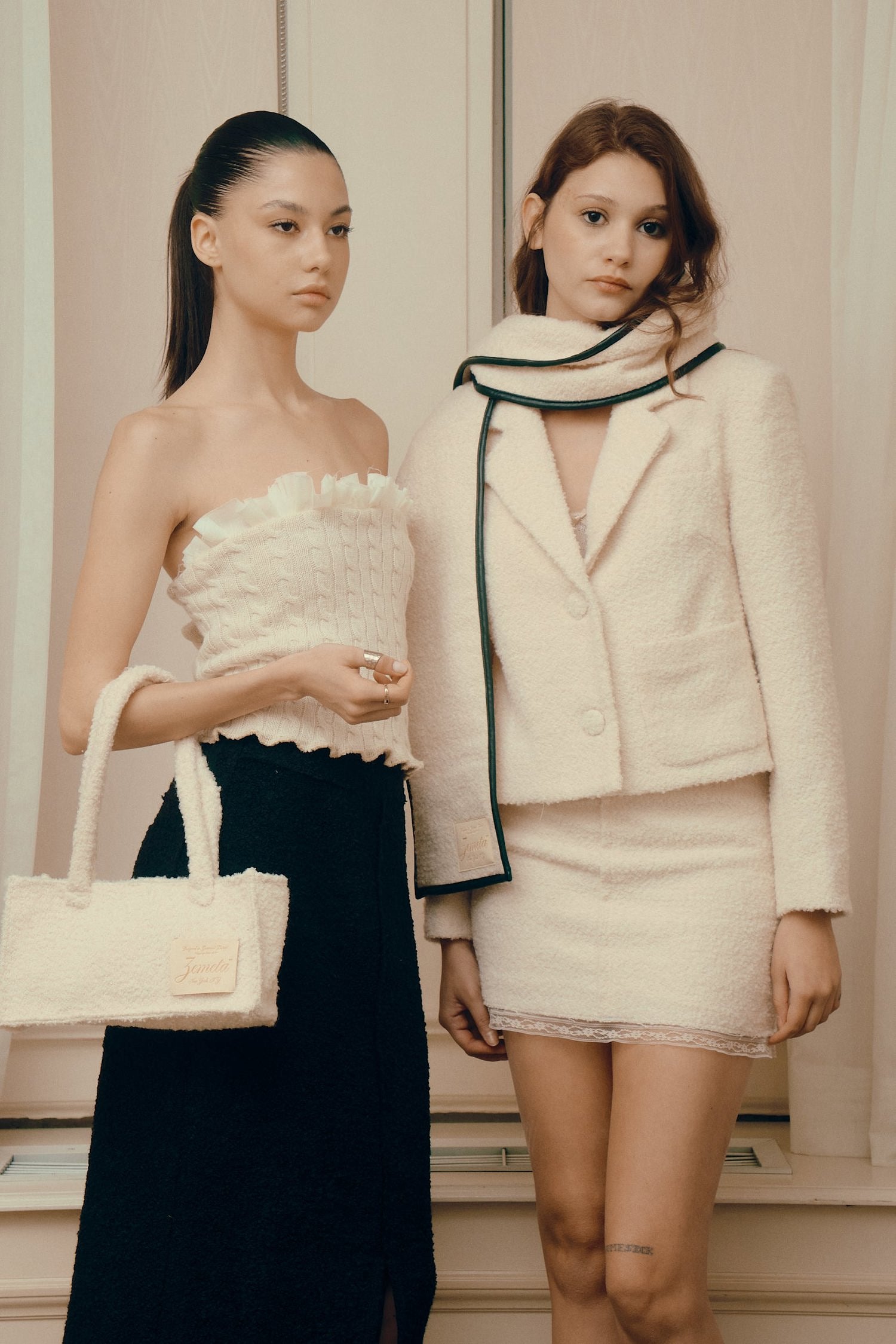 CREAMER TWEED JACKET IVORY