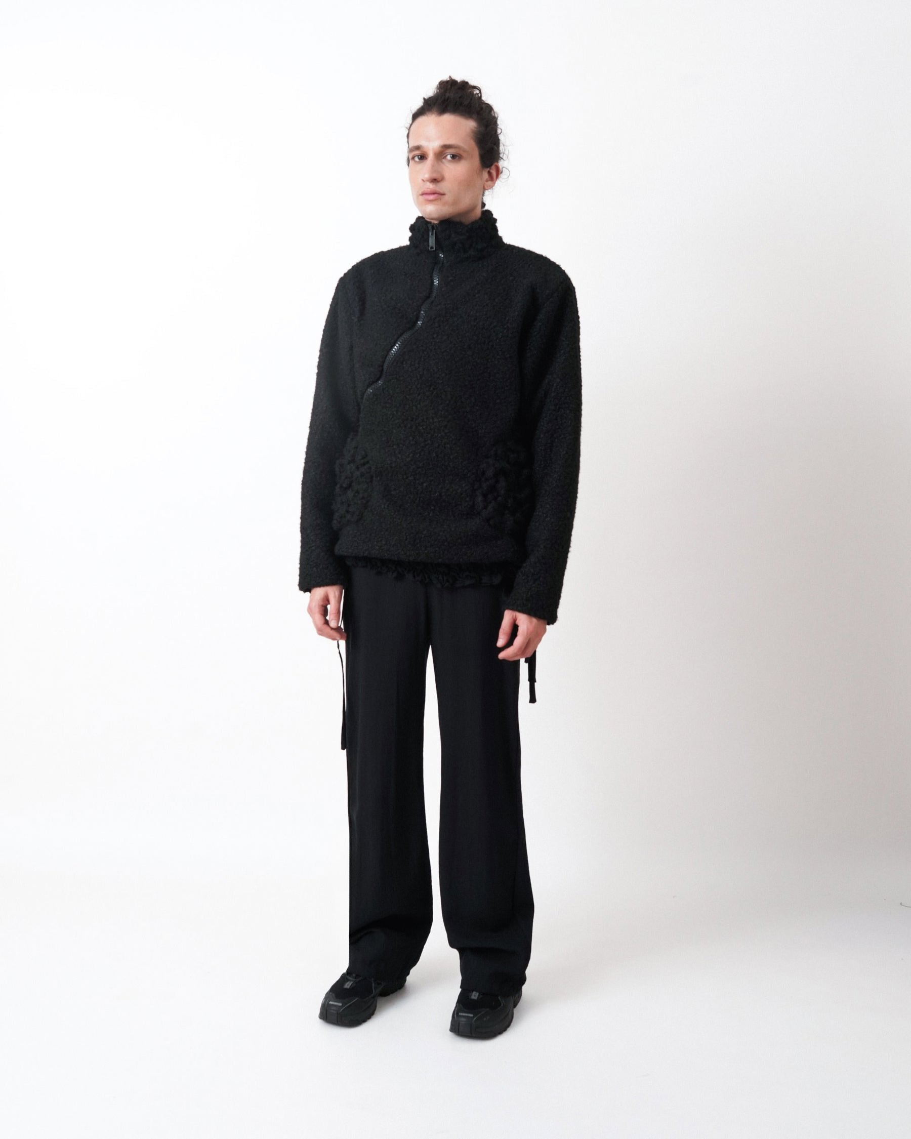 chaqueta tripa en bouclé