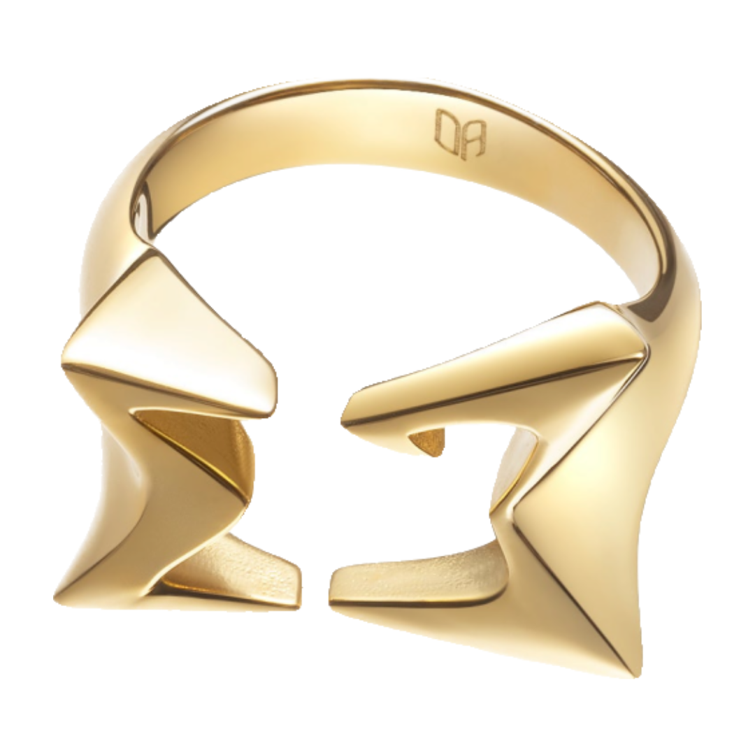 Pioneer|Stackable Jagged Open-Front Ring