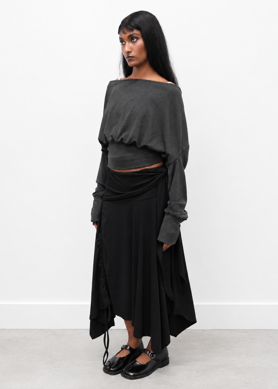 MIRAGE SKIRT IN BLACK