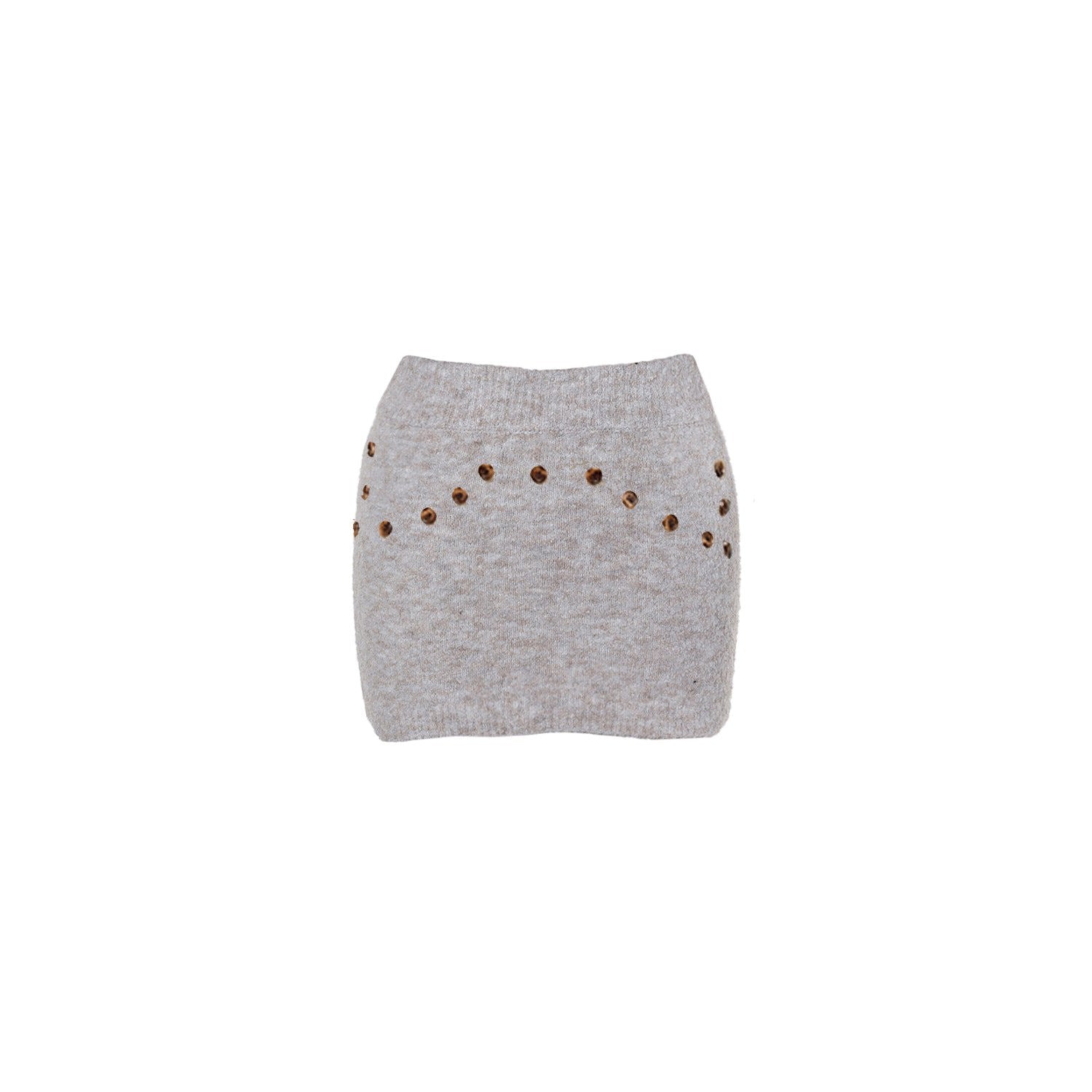 Foam Knit Mini Skirt