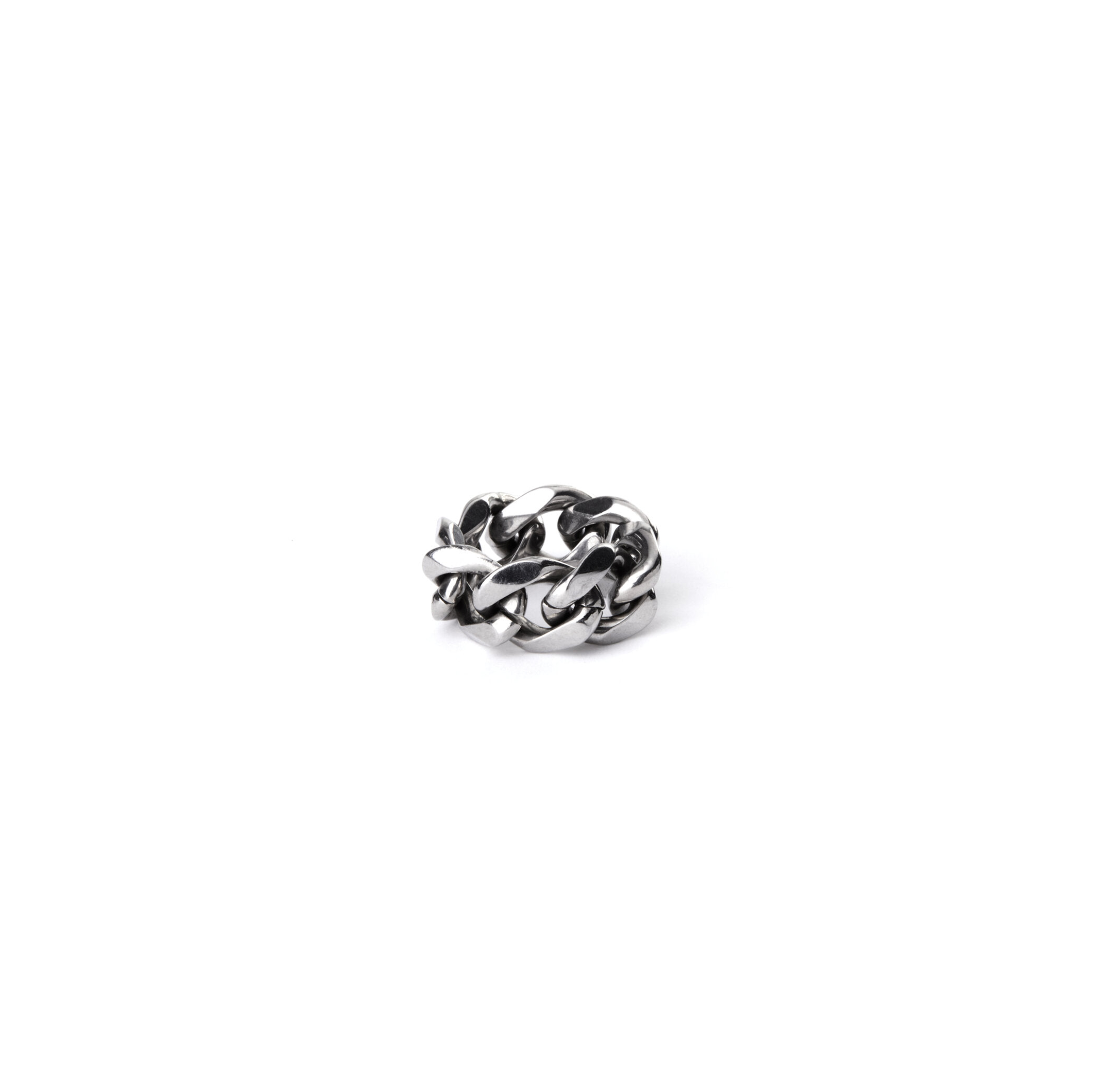 Classic curb chain ring & earring set