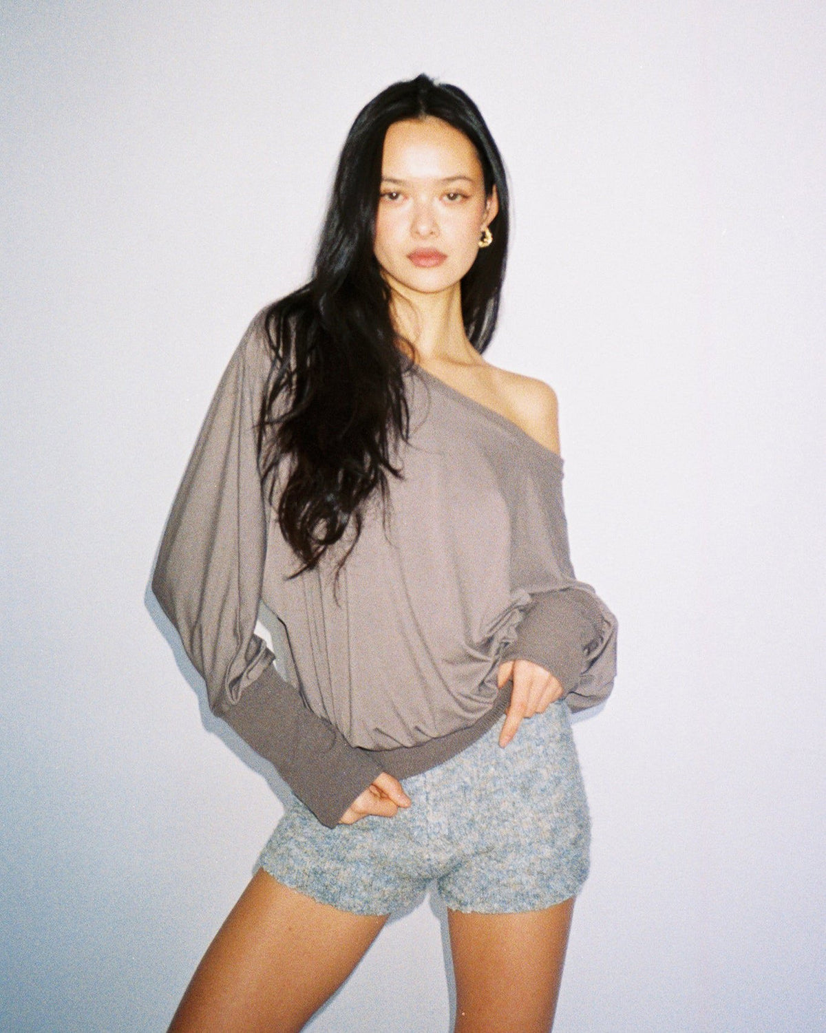 CARMEN top - nice grey
