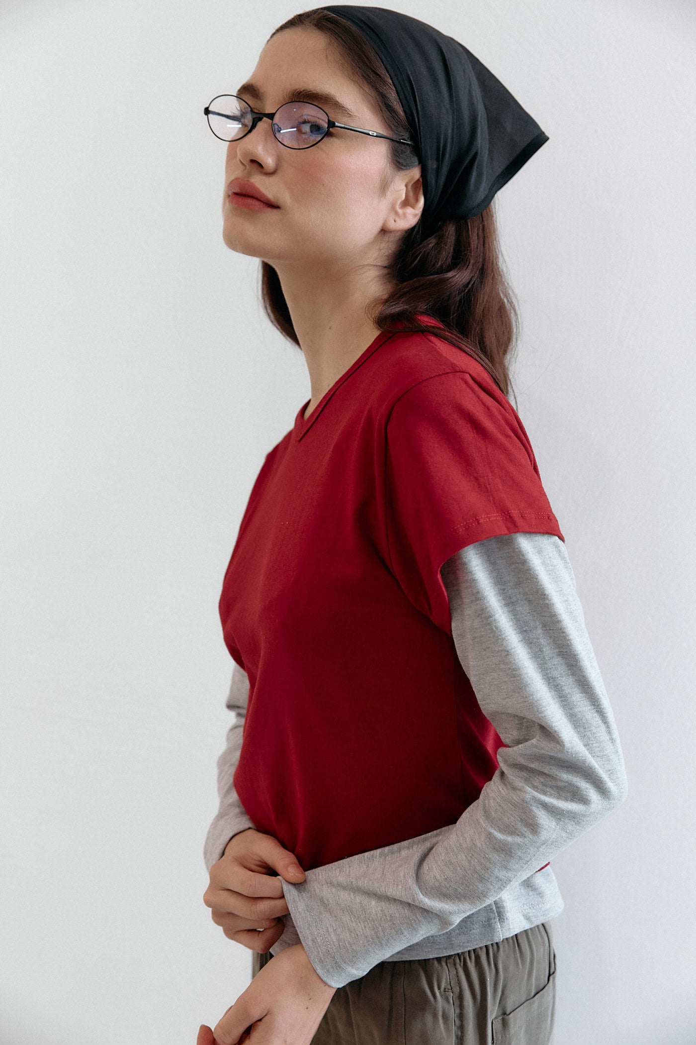 Fake layering tee