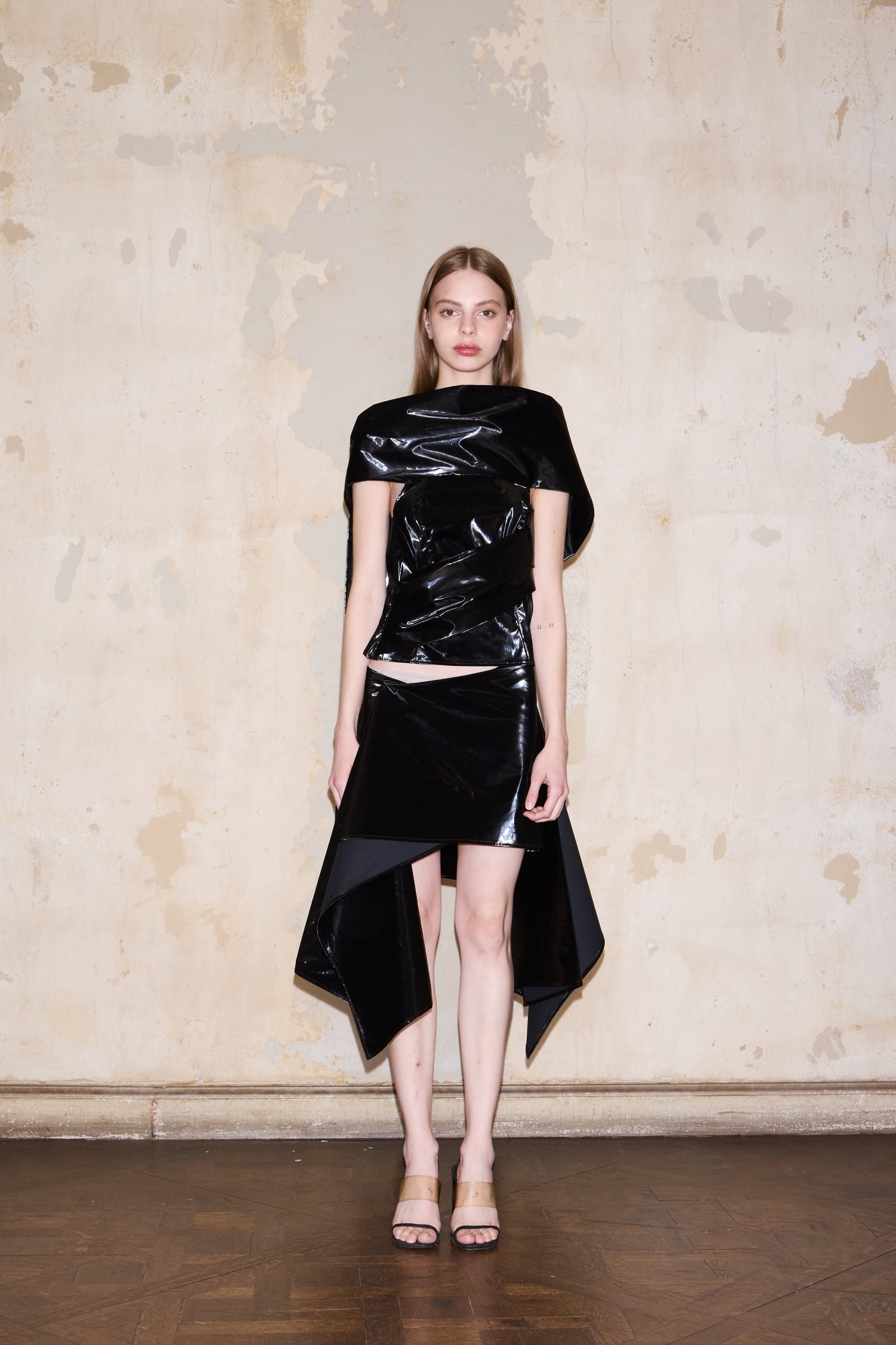 BUENOS AIRES BLOUSE BLACK SATIN