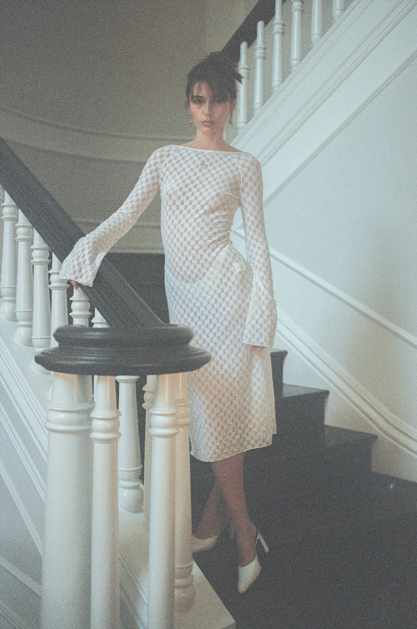 The Jane Maxi Dress in White Lace