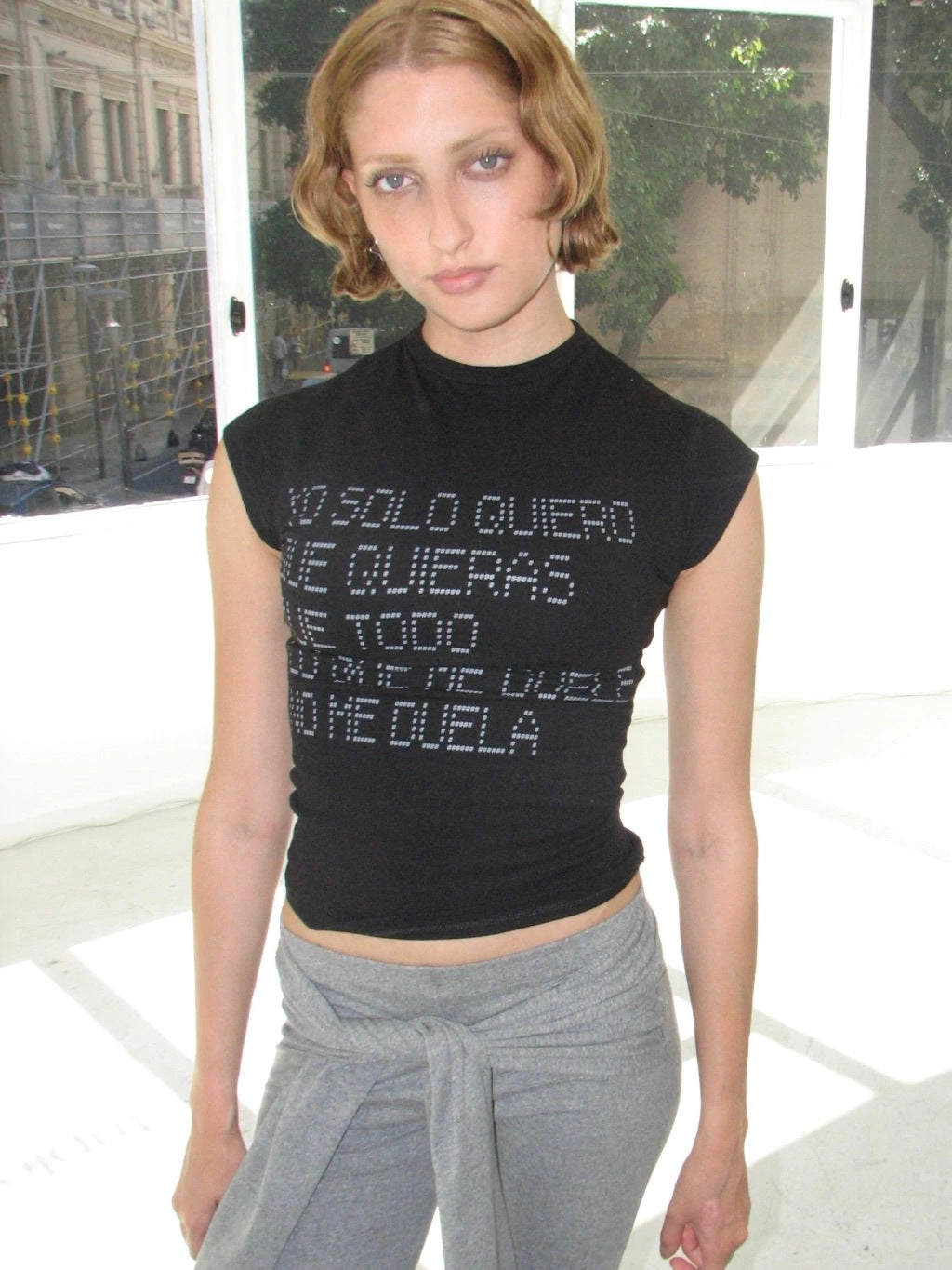 BABY TEE DOLOR - BLACK