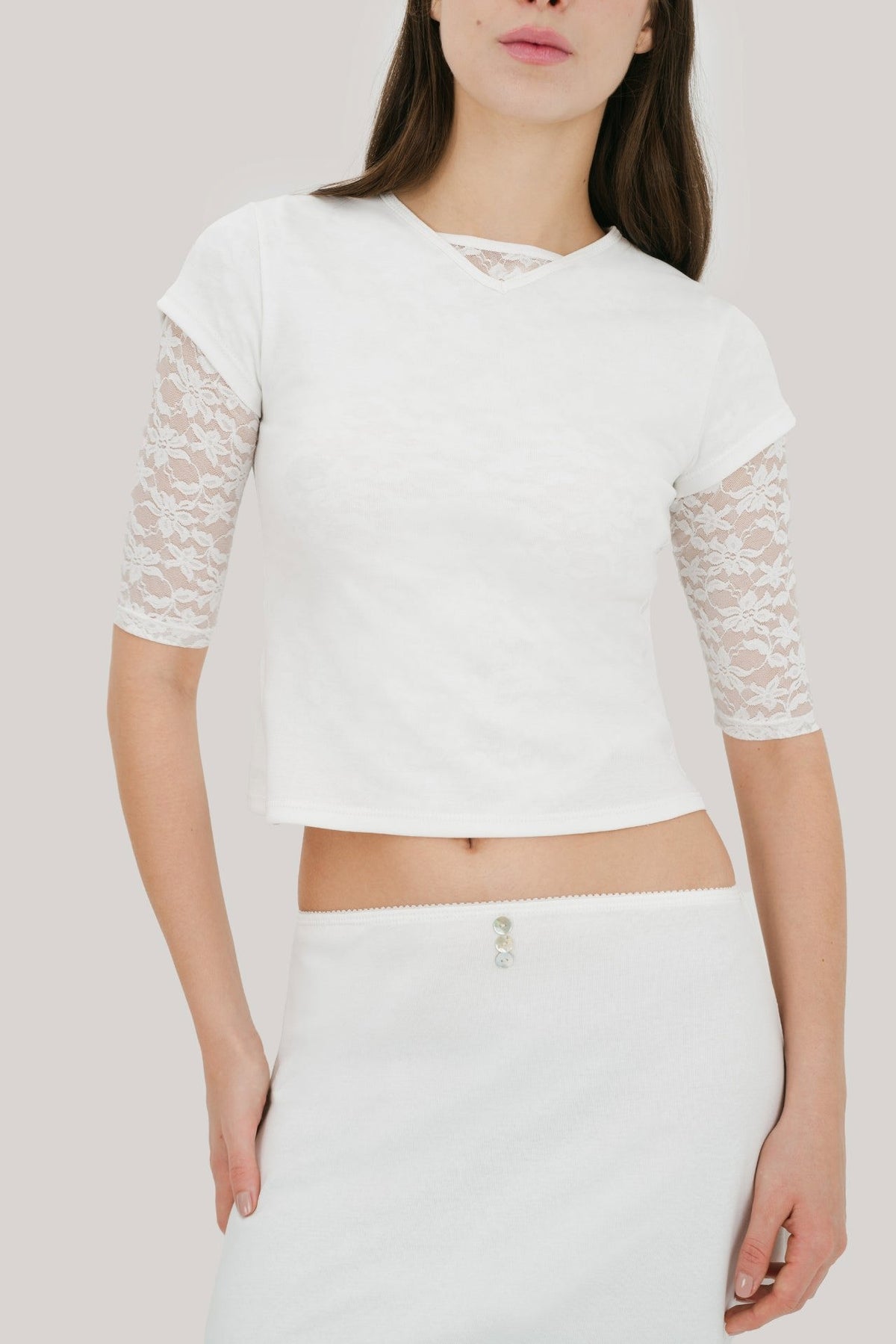 Cleo V-Neck Baby Tee
