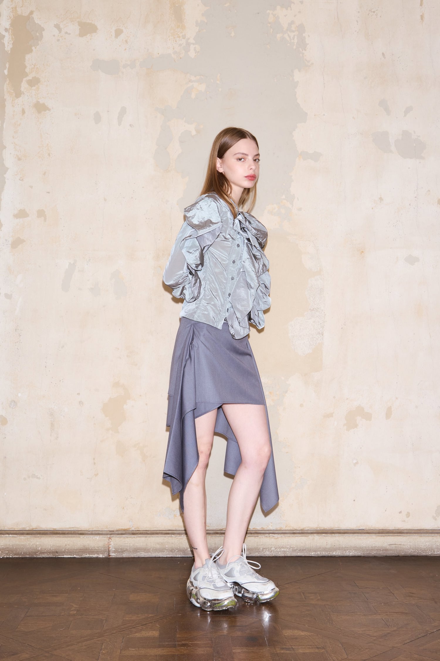 FINOCHIETTO SKIRT GREY