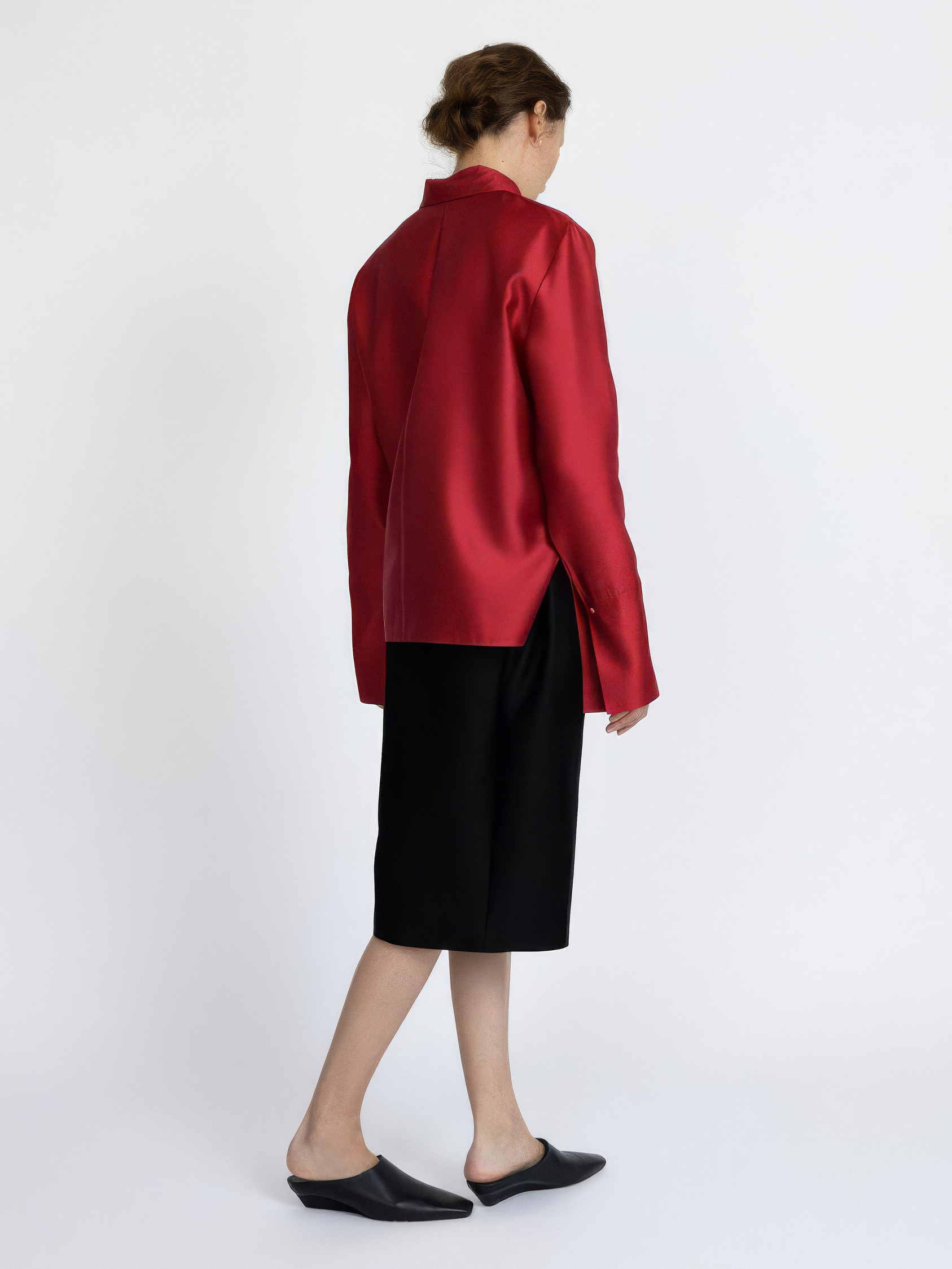 UNIFORM SHIRT IN PEONIE RED