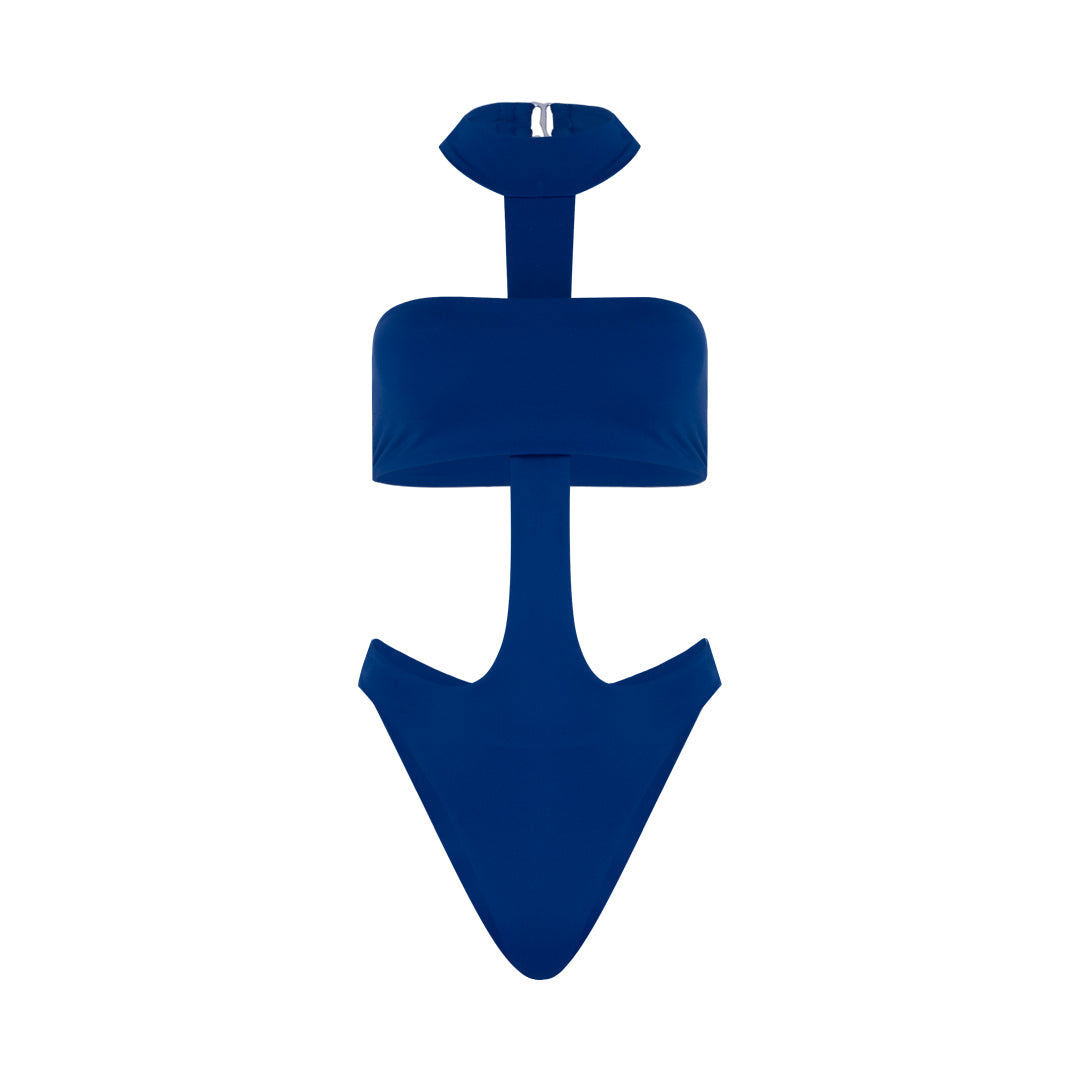 Navy Nostalgia 90s-Inspired Monokini / Cobalt Blue