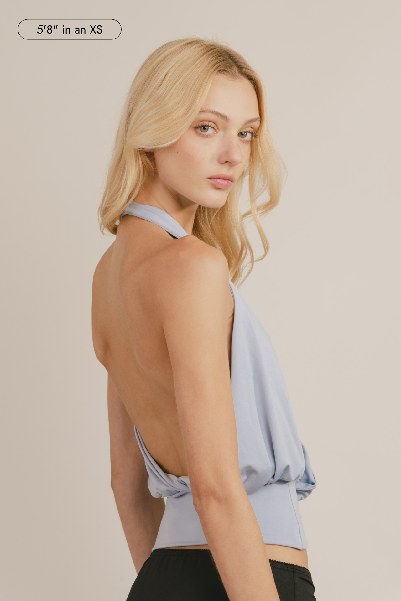 Luna Plunge Halter Top