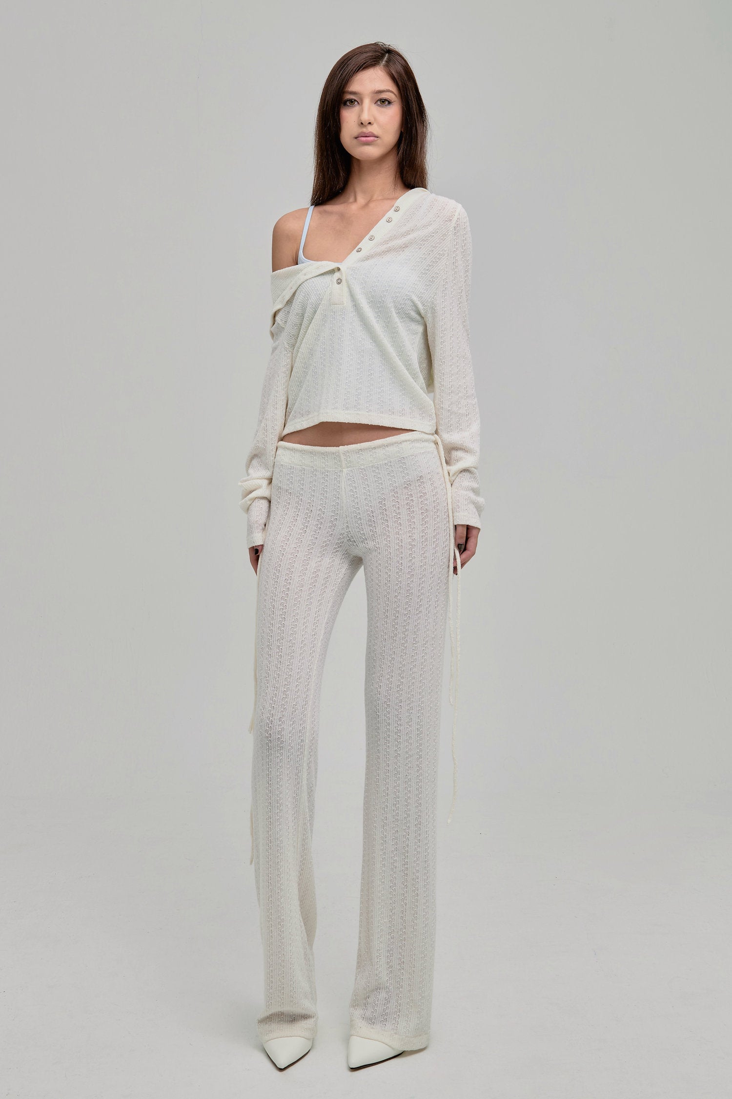 DAZED KNIT PANTS CREAM