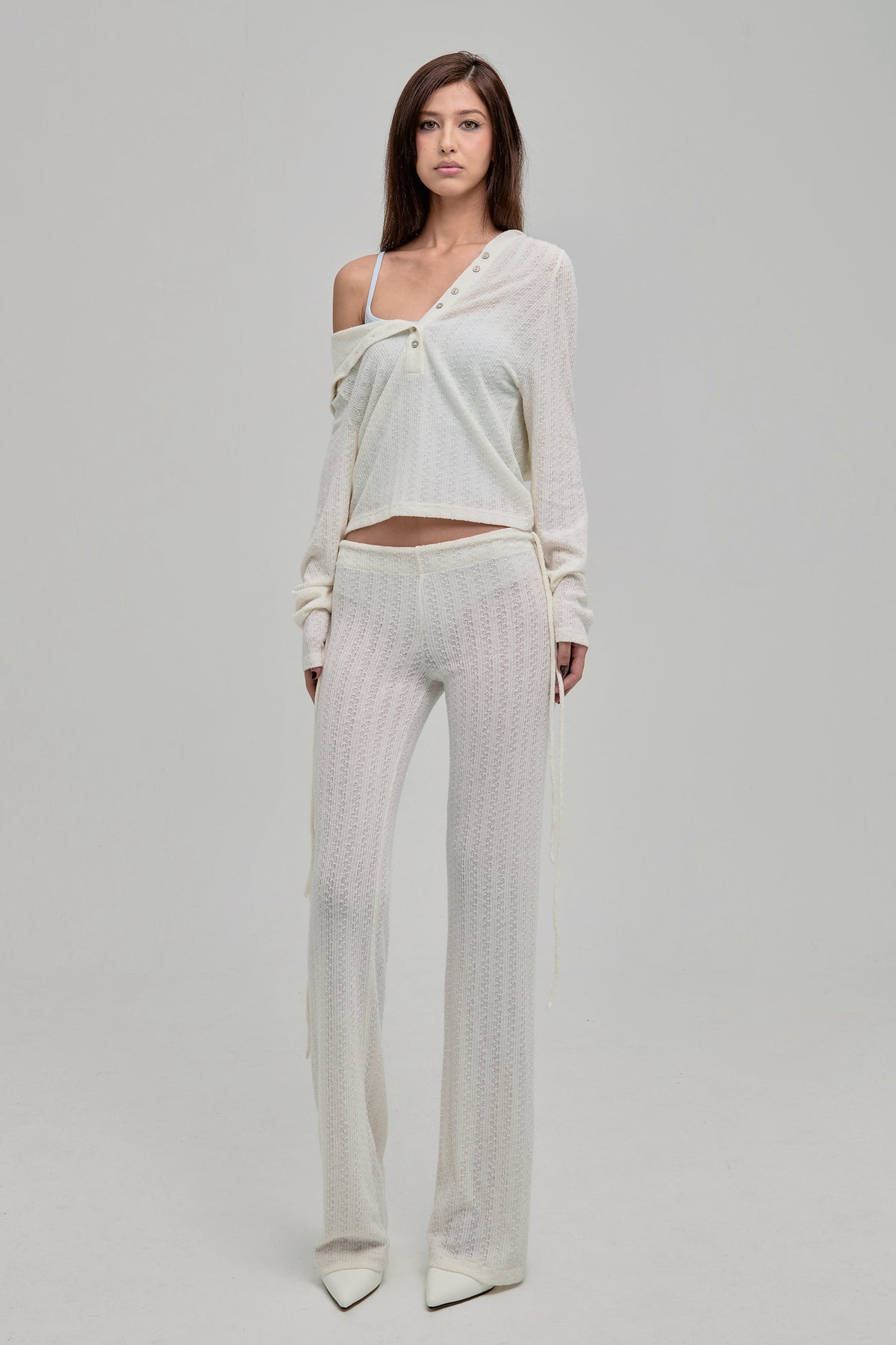 DAZED KNIT PANTS CREAM