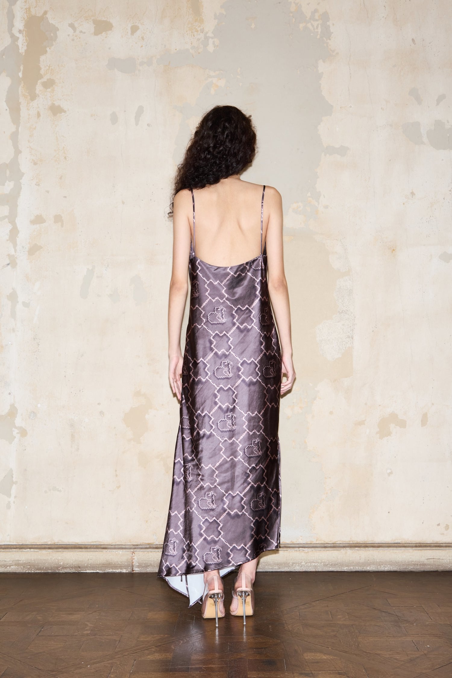 BABY DOLL DRESS BROWN PRINT