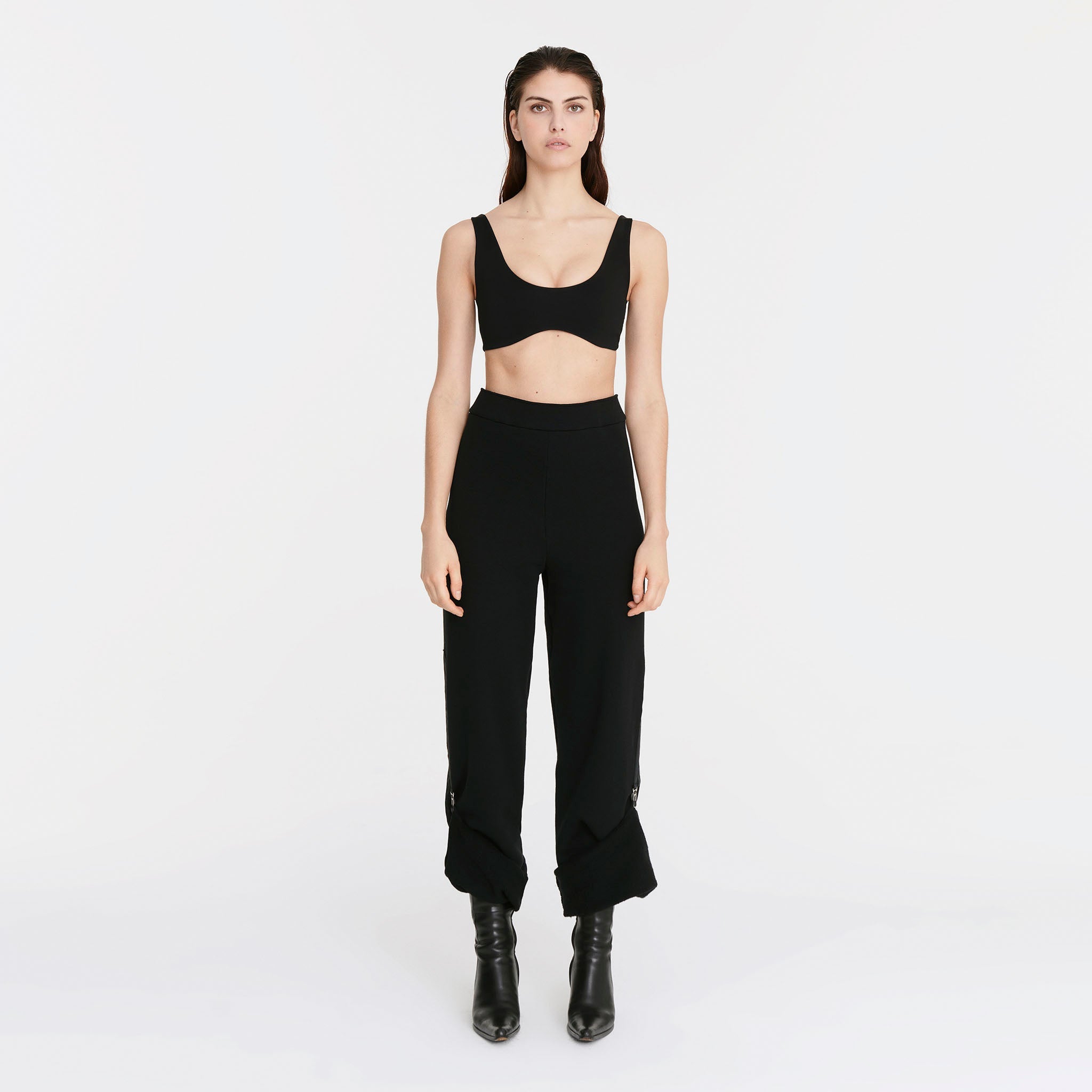 Moiré Sweatpants in Black