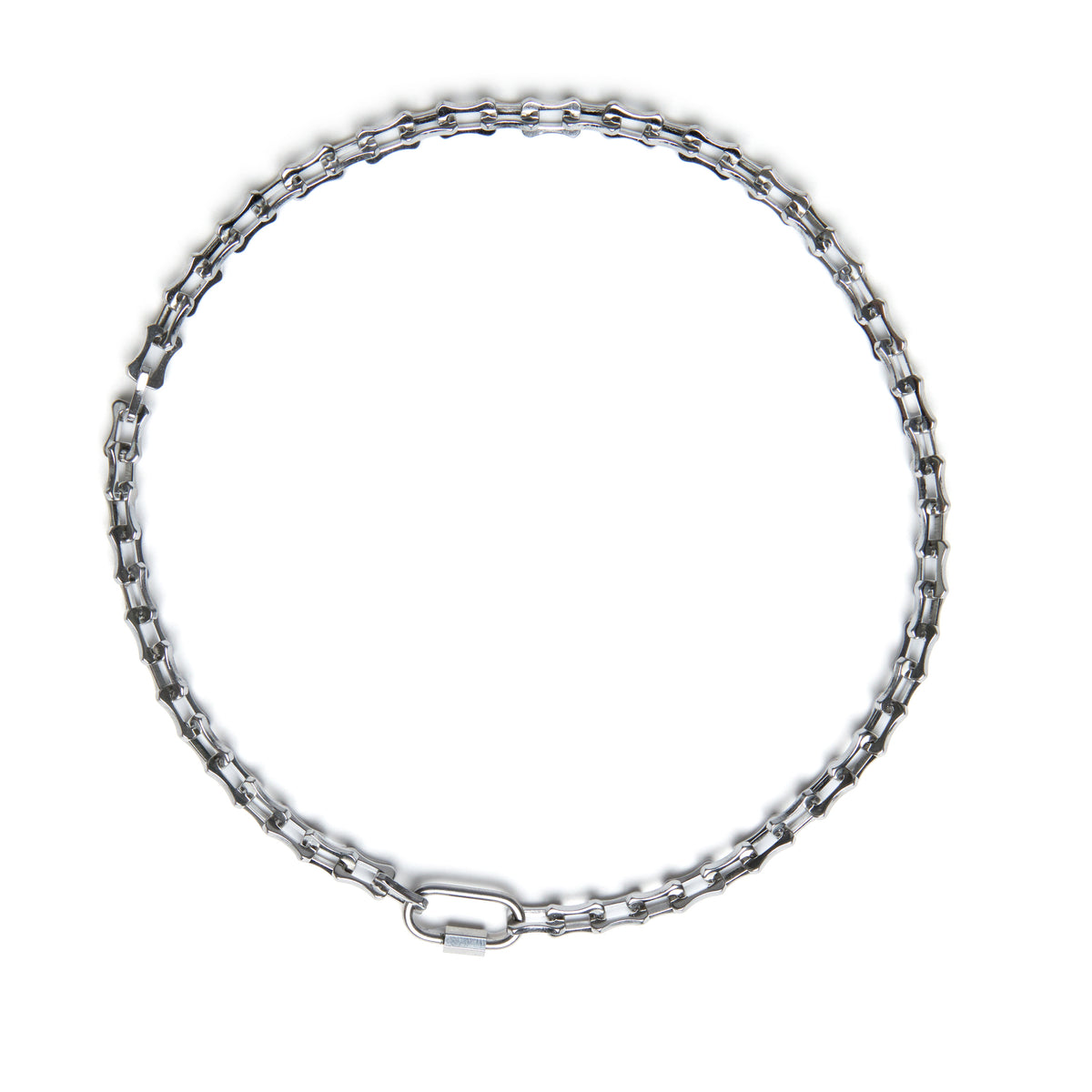 The Remy - Bone Link Carabiner Chain Necklace