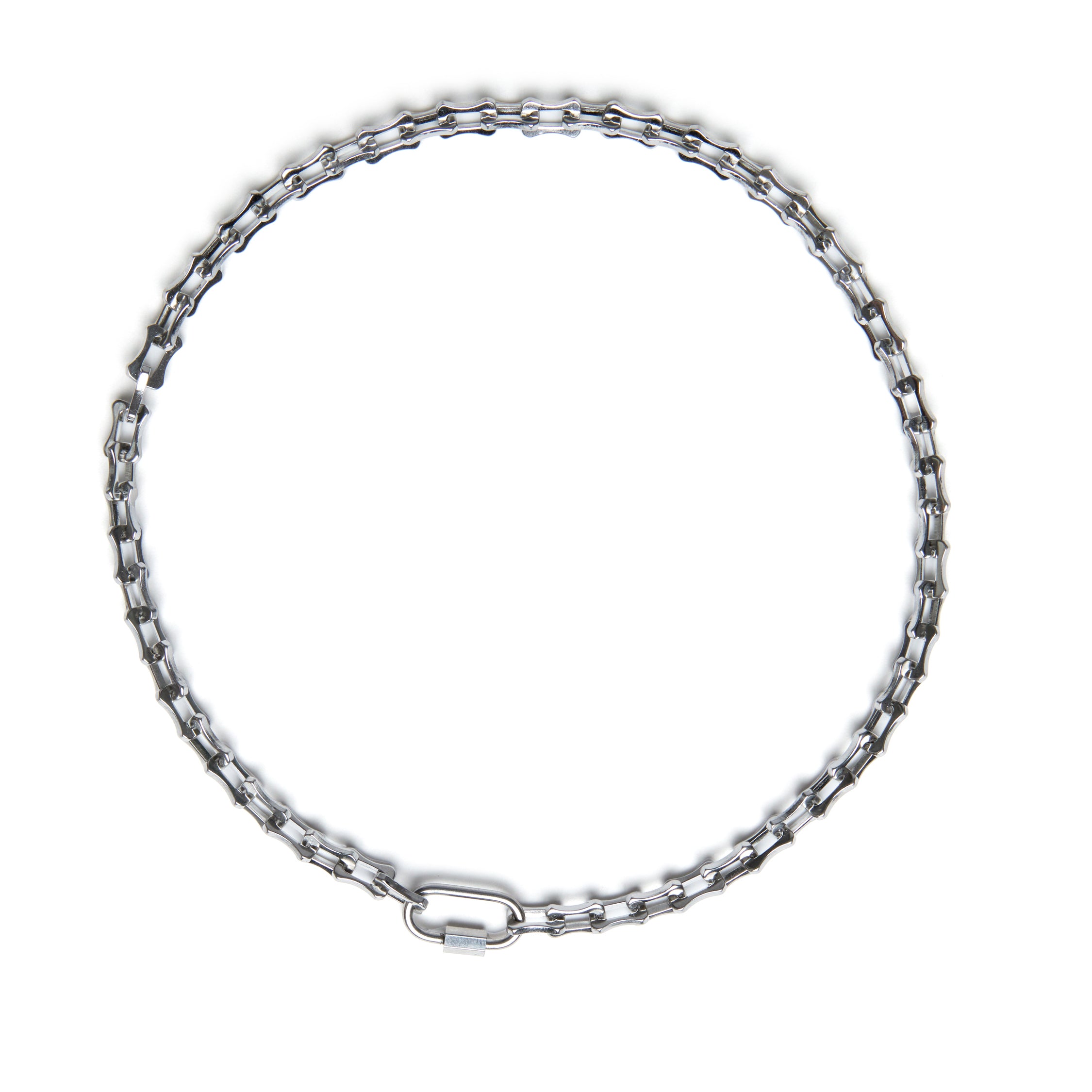 The Remy - Bone Link Carabiner Chain Necklace