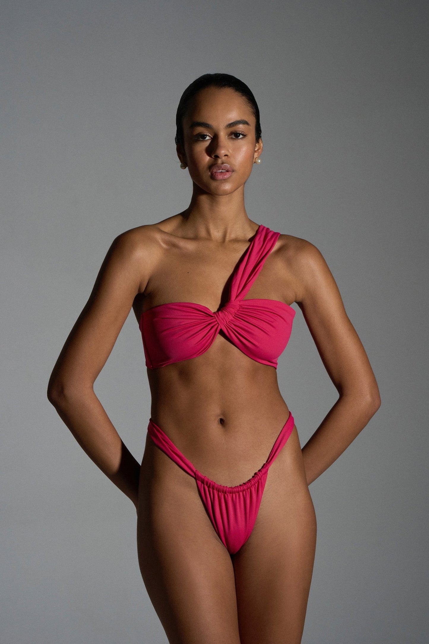 Ruby Crush Brazilian Bikini Bottom / Ruby Pink