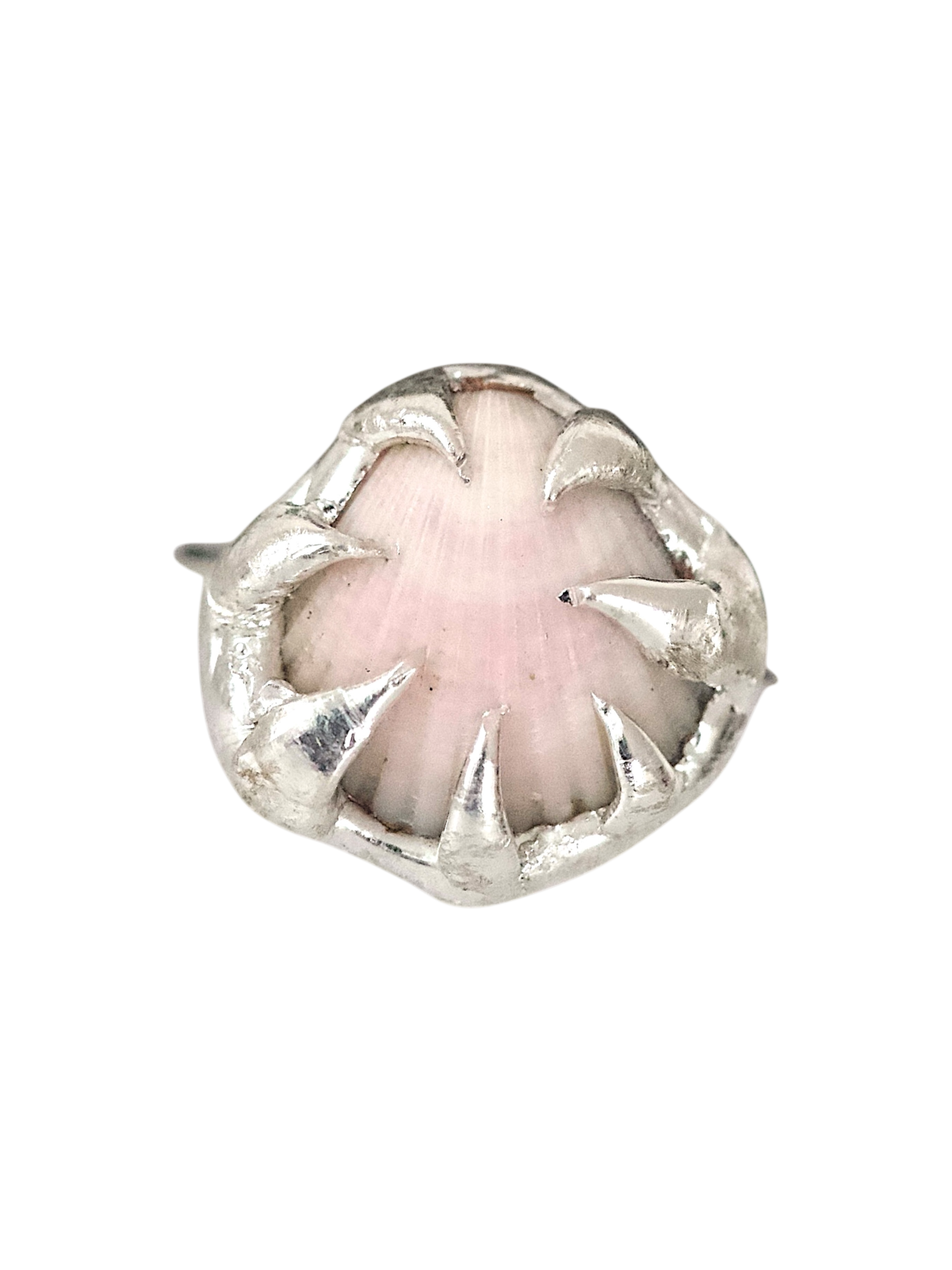 Pink Caged Shell Ring