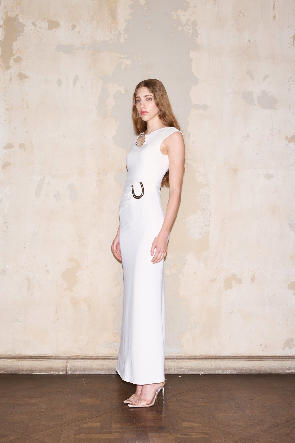 DEVOTO DRESS OFF WHITE