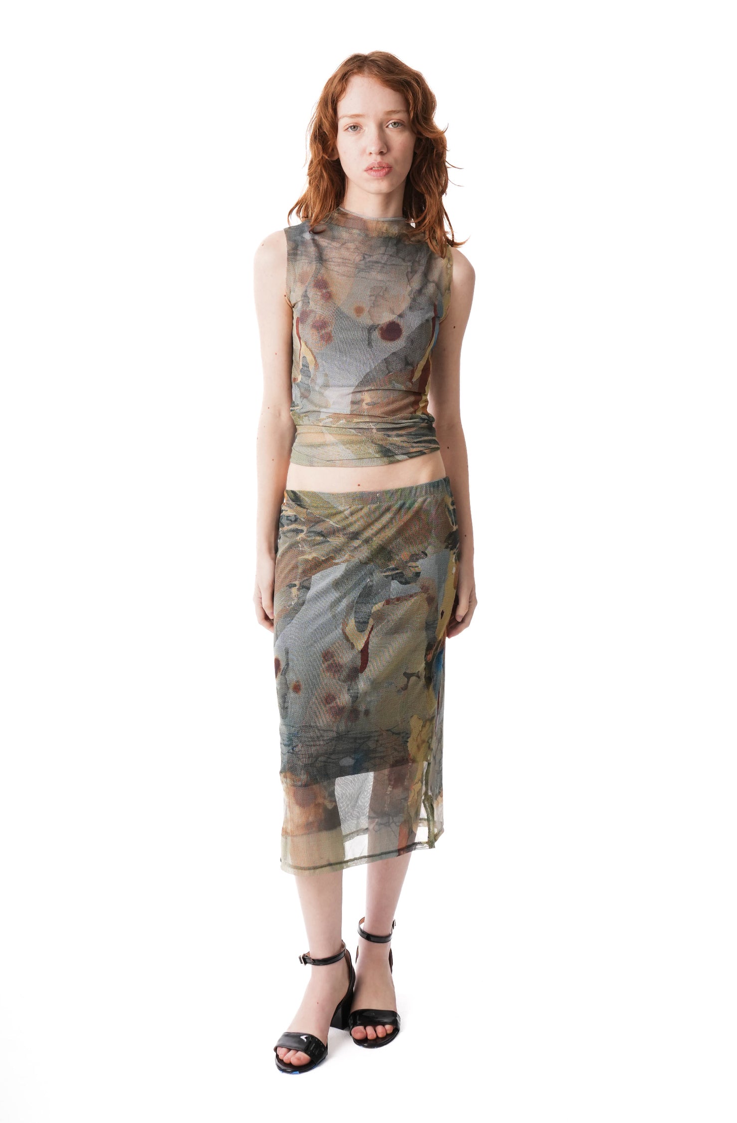 KINTSUGI MIDI SKIRT