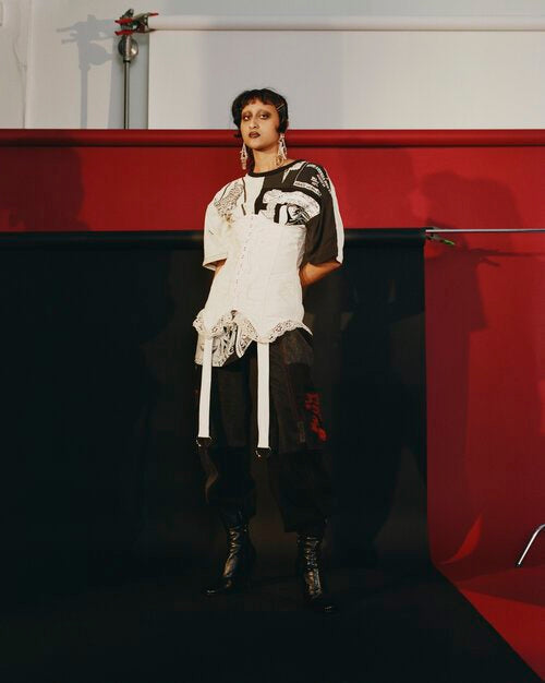 EMBROIDERED DENIM CARGO PANT - MULTIPLE COLORS