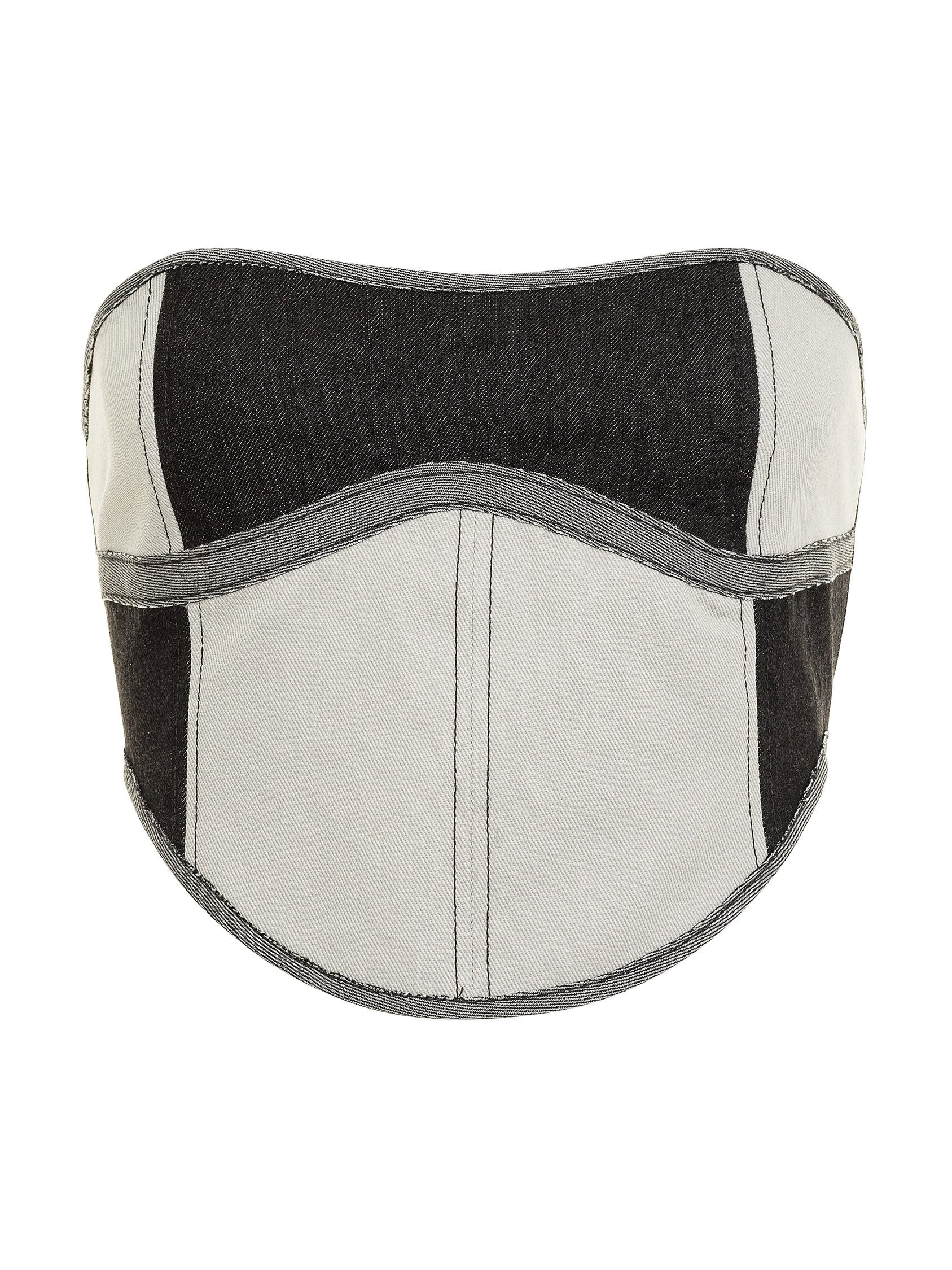 DENIM CHERRY CORSET TOP