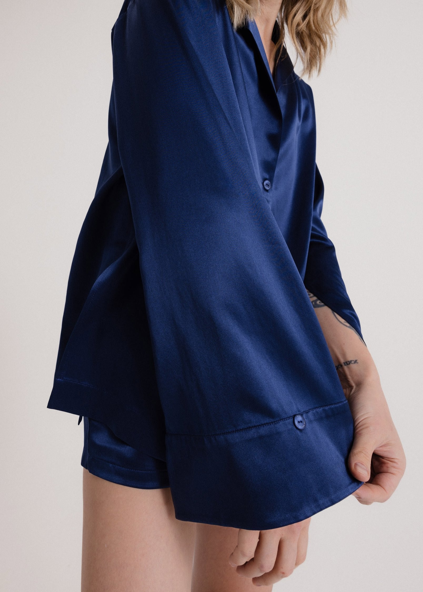 The Signature Silk Shirt in Royal Blue