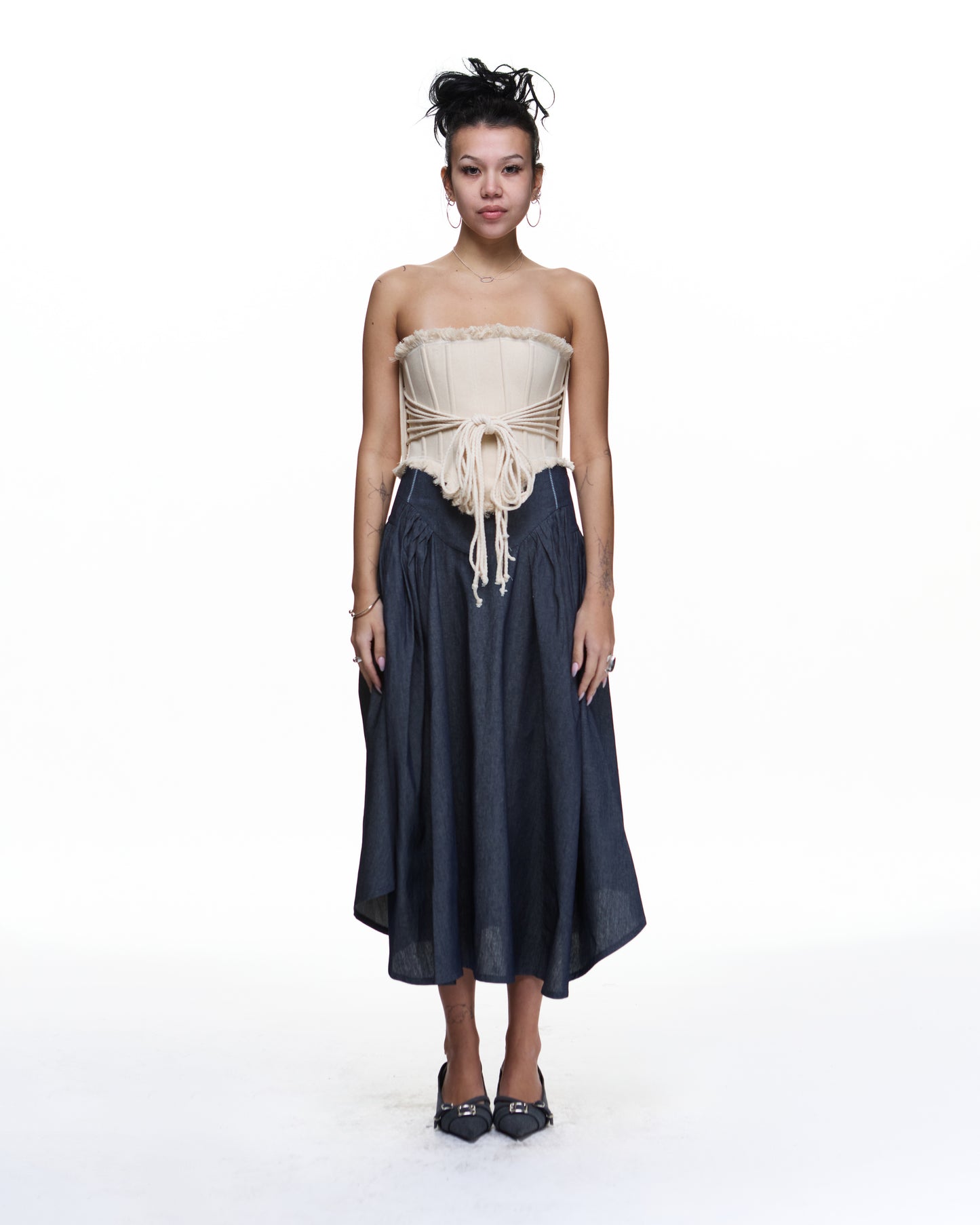 Corset piel largo
