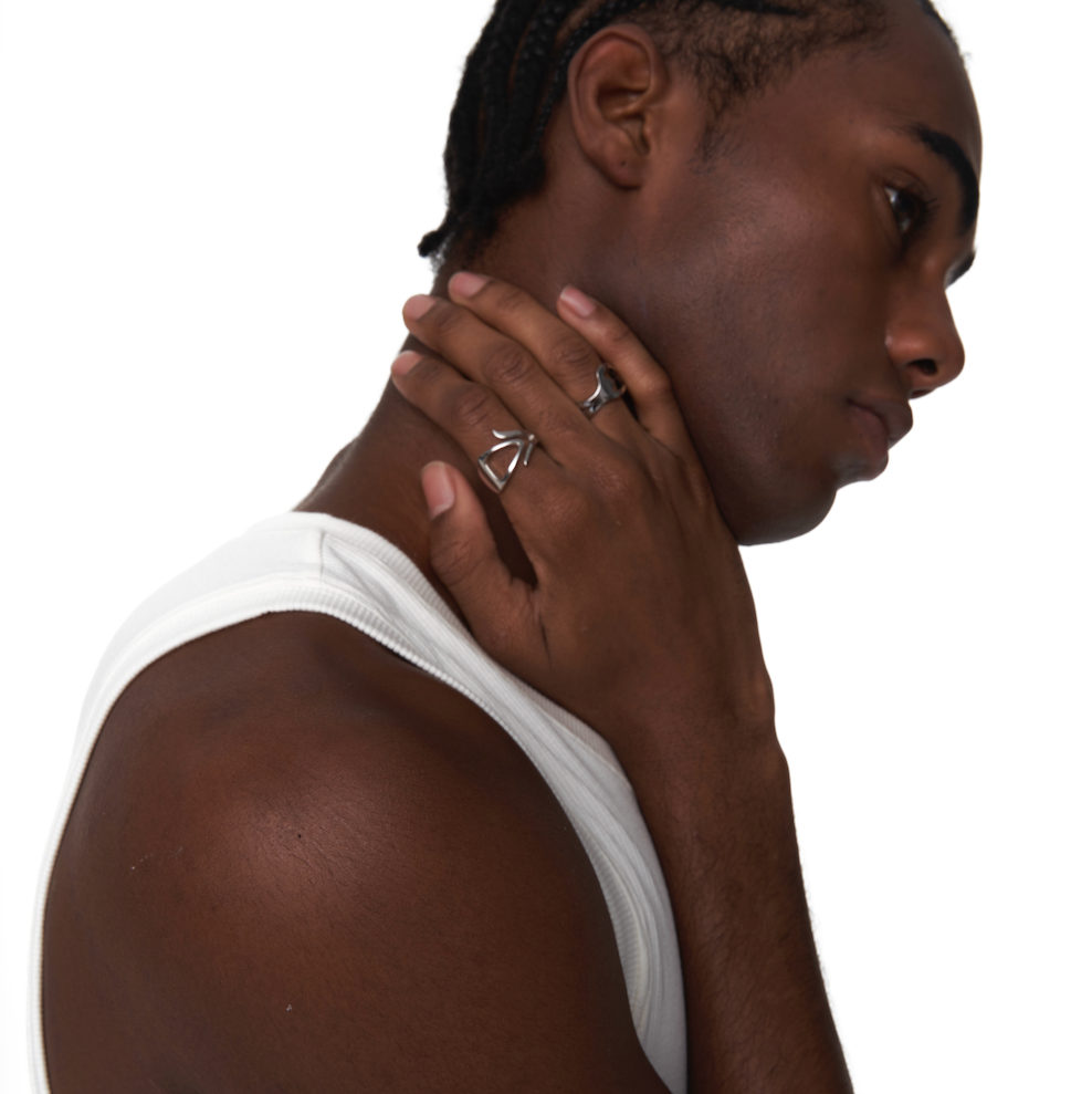 Outsider Artist Ring|Organic Curve Ring