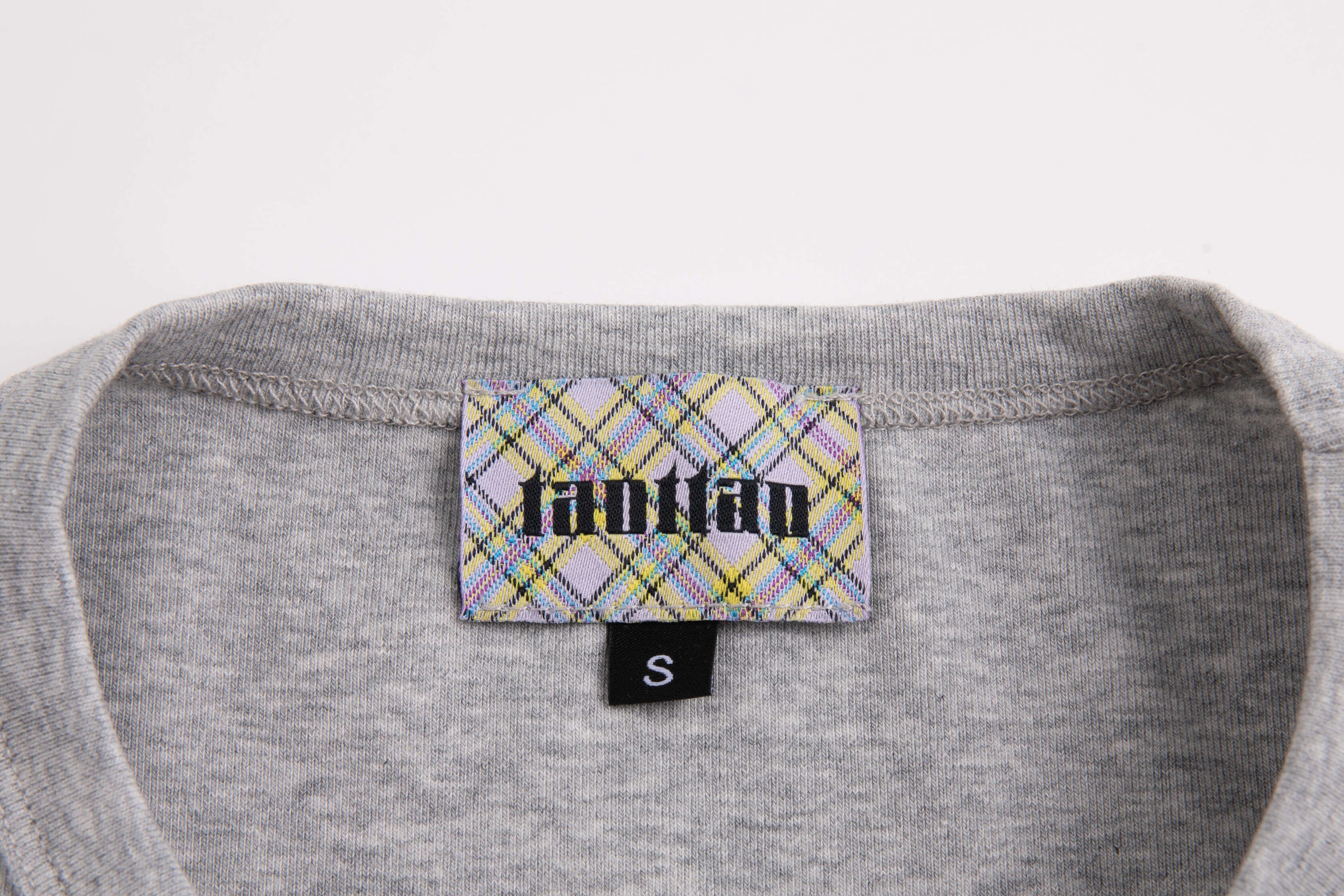 Lace Plaid Patchwork Tee Porcelain Plaid
