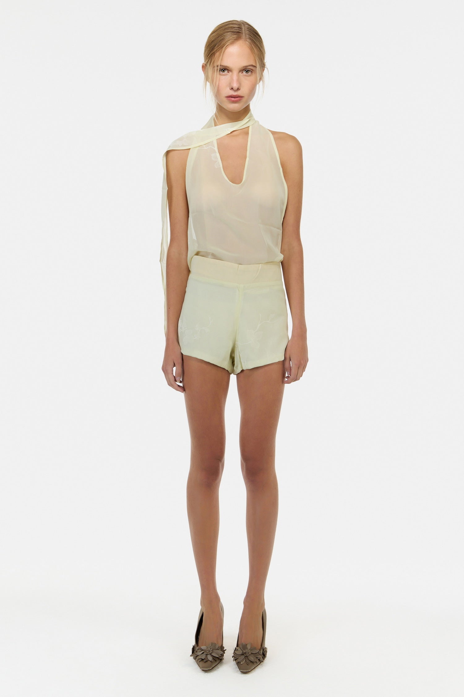 short silk chiffon