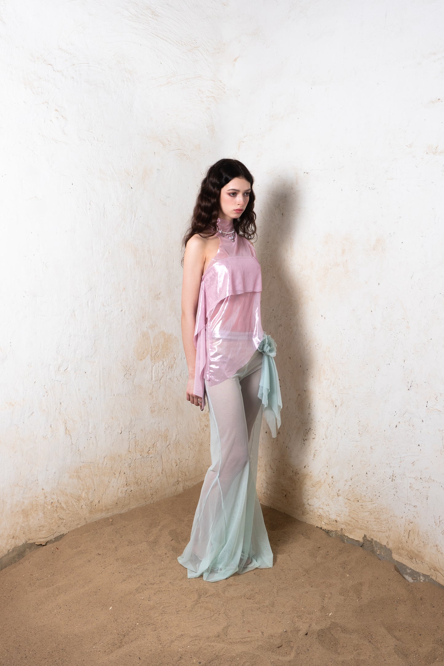 Metallic Pink Neptune Top