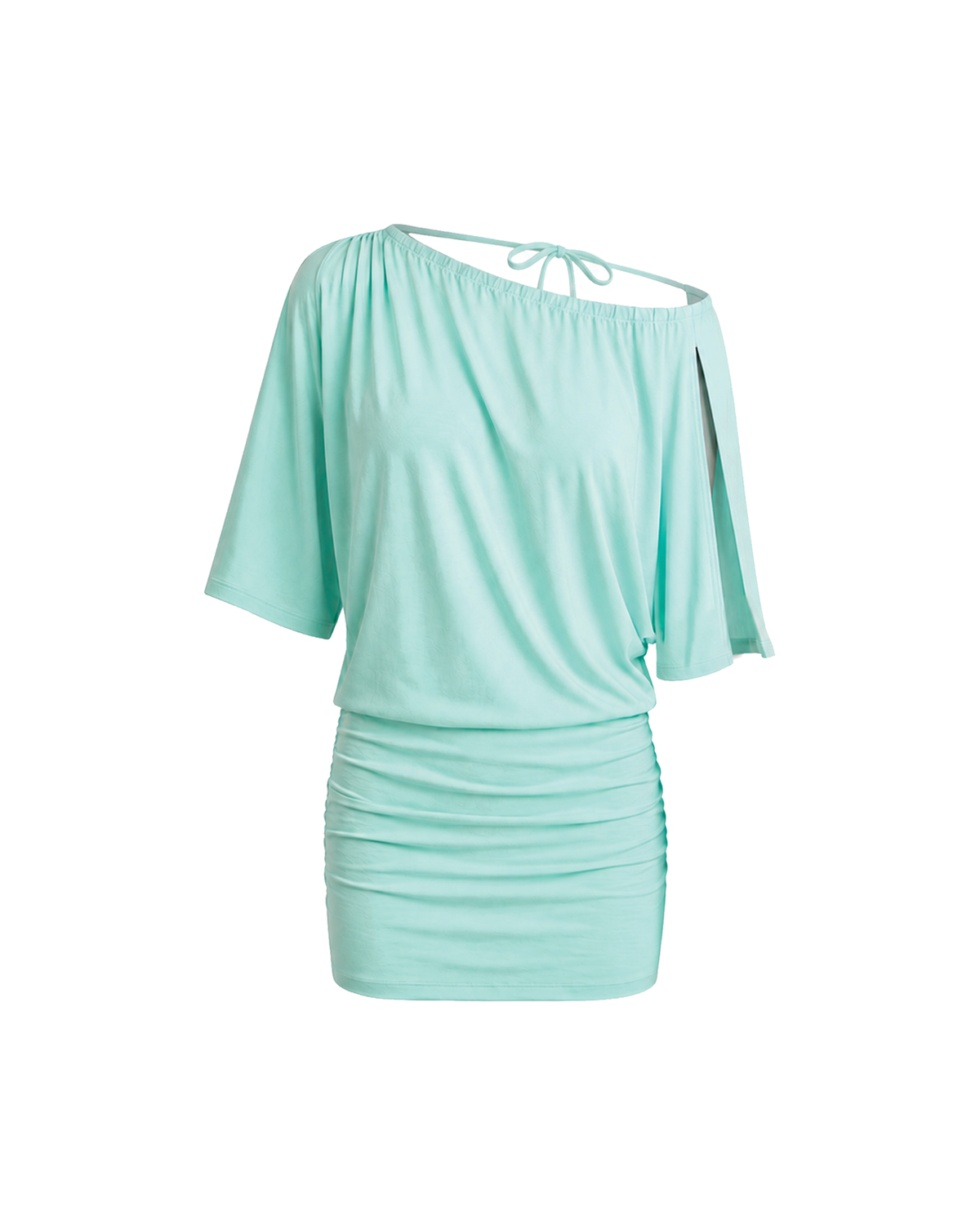 Julia Short Sleeve Dress in Aquamarine