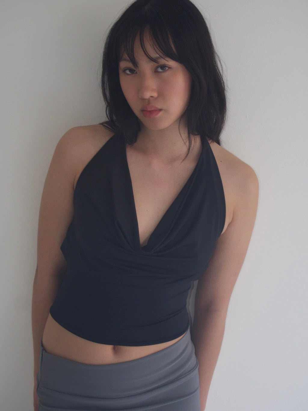 MULTIPLE USES TOP WITH LEATHER BELT