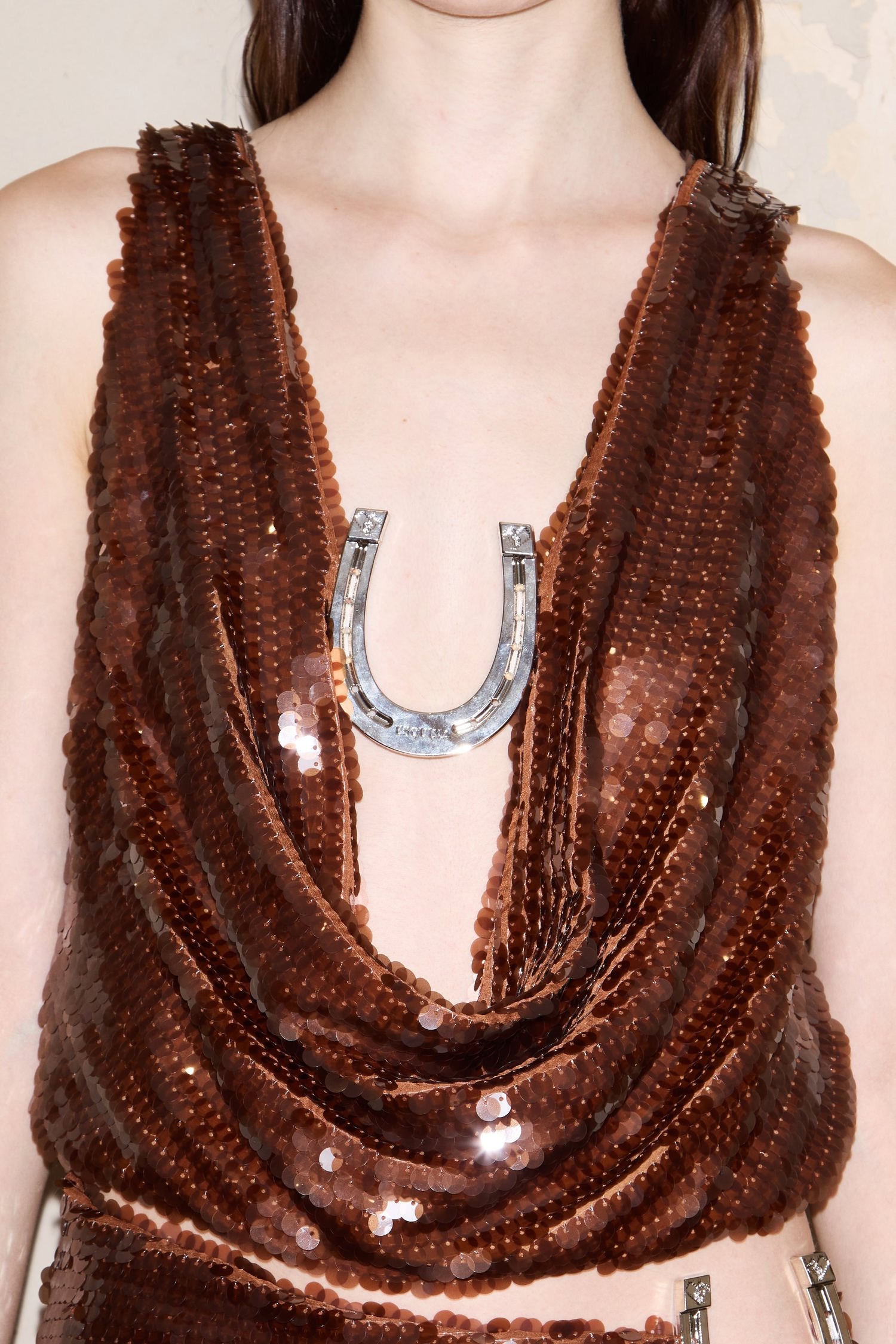 TISCORNIA TOP BROWN