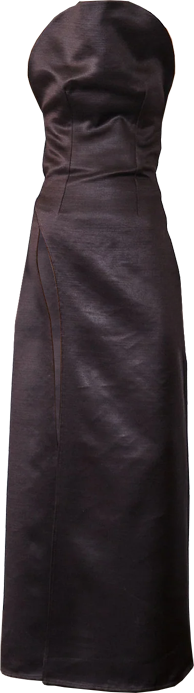 DUMONT DRESS DARK BROWN