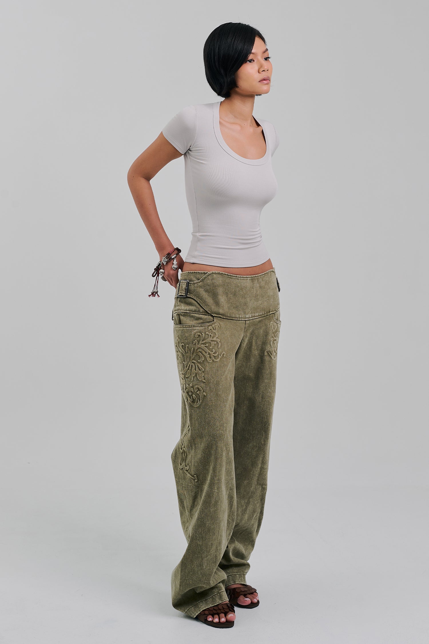 MERANTI PANTS ECRU