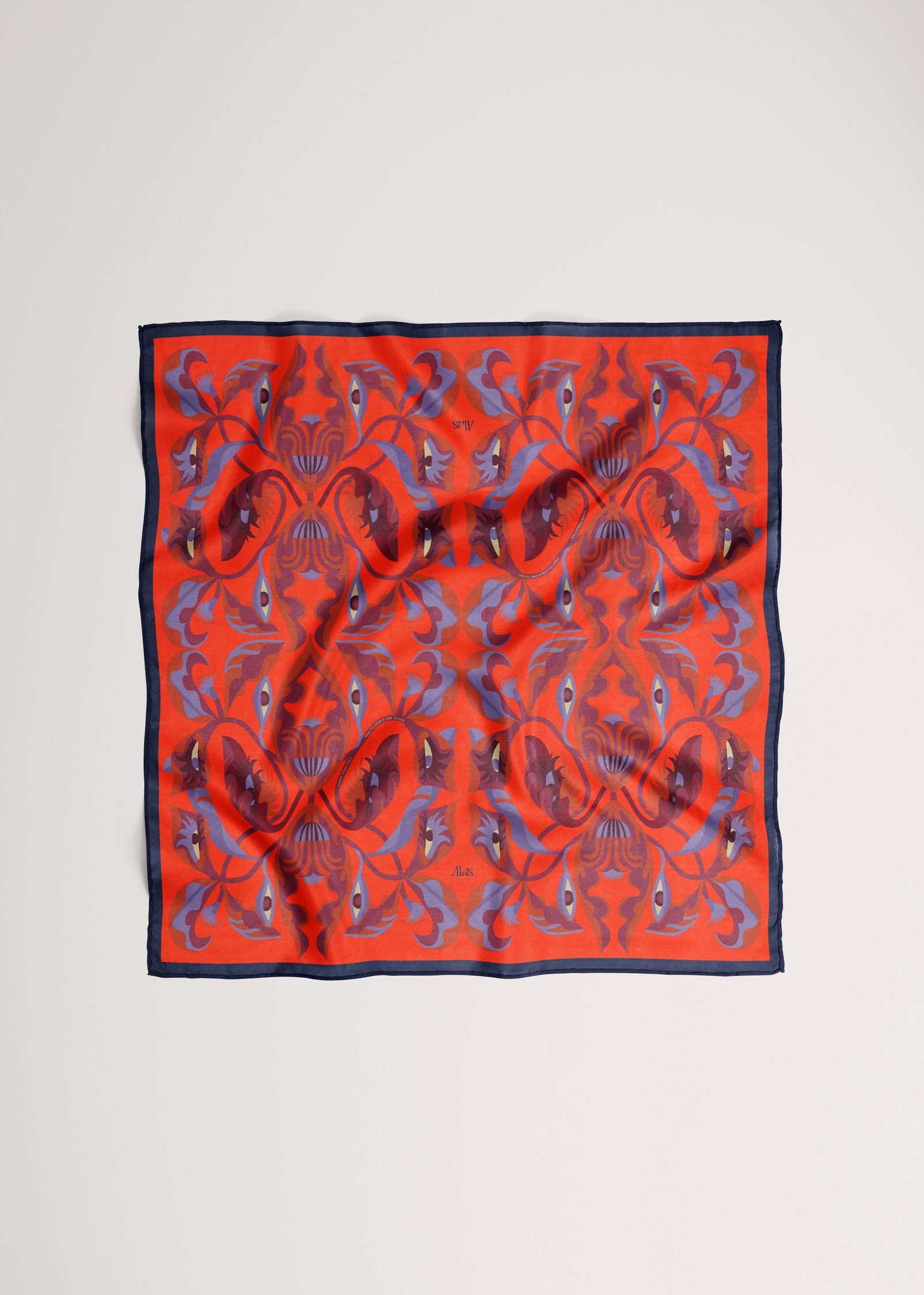 Bandana Silk Scarf 'I Bloom You'