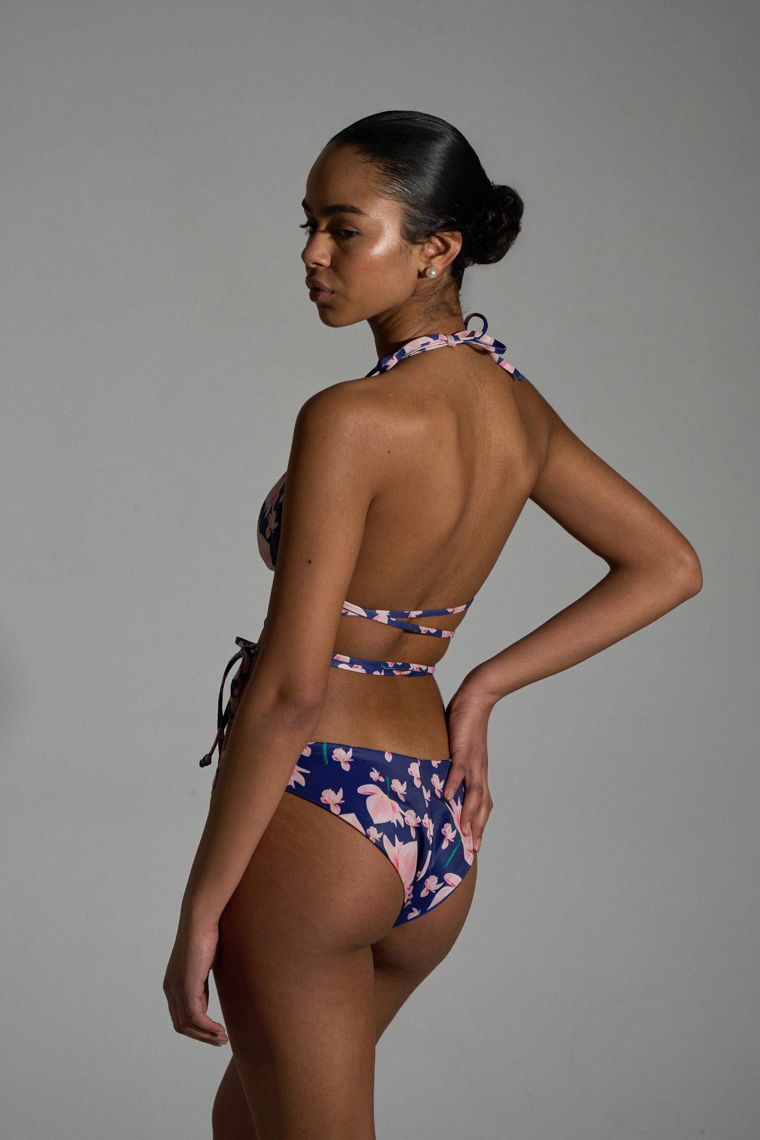 Lunar Petal Wrap Around Straps Bikini Top